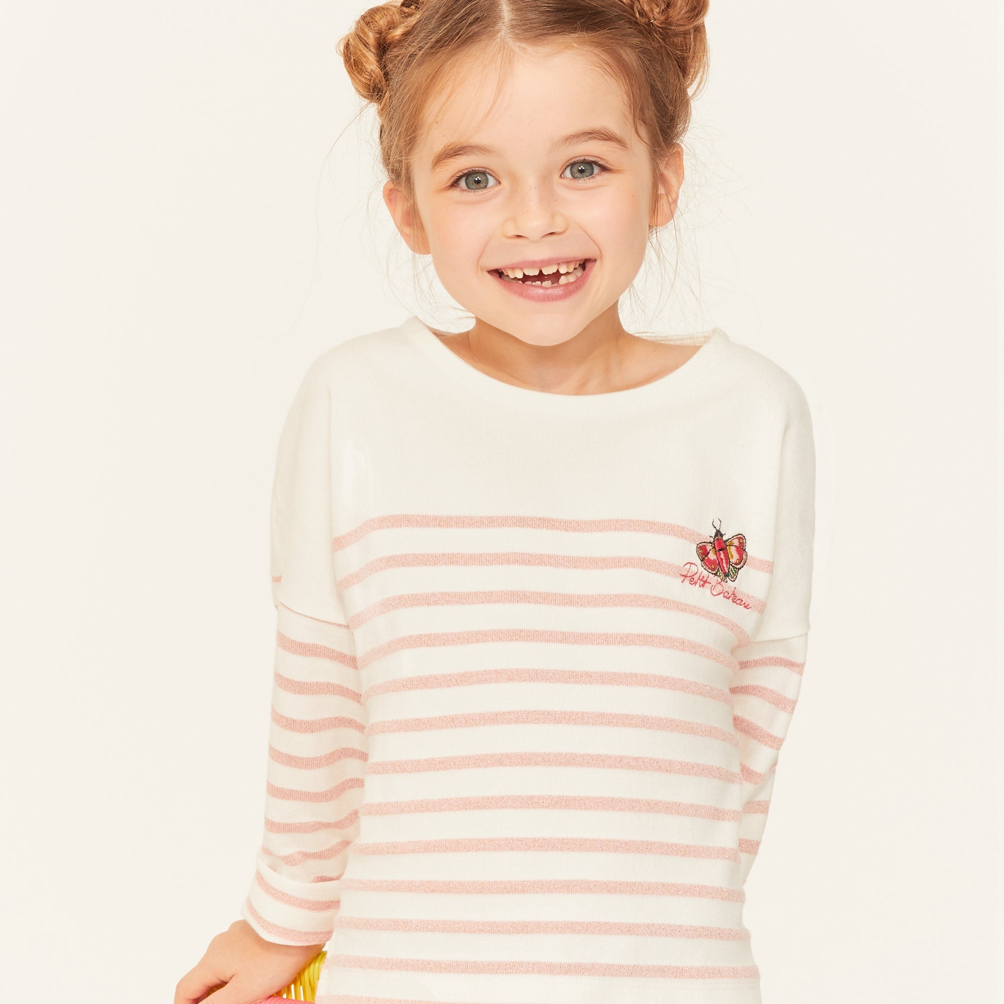 Girls Pink Stripes T-shirt