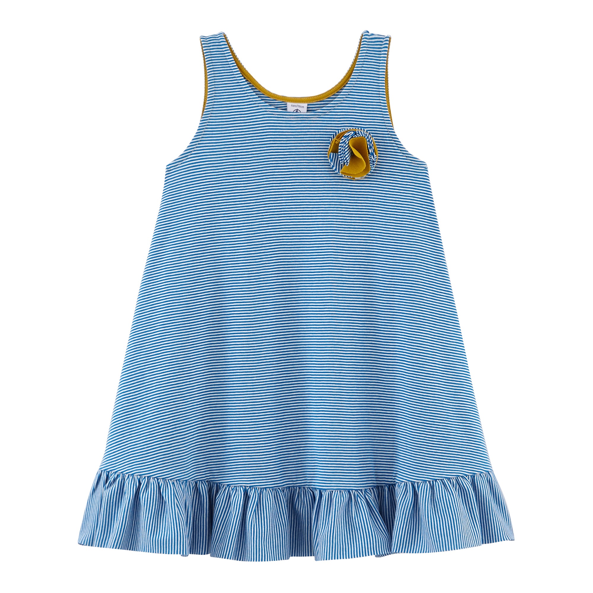 Girls Blue Stripes Dress