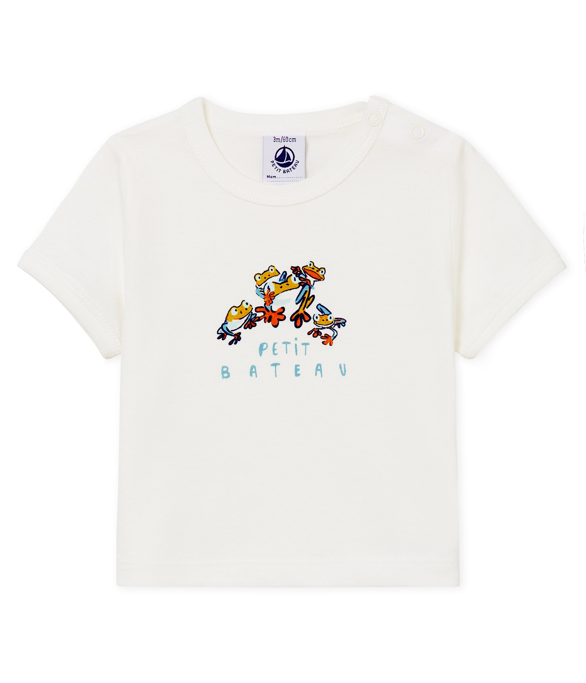 Baby Girls White Printed T-shirt