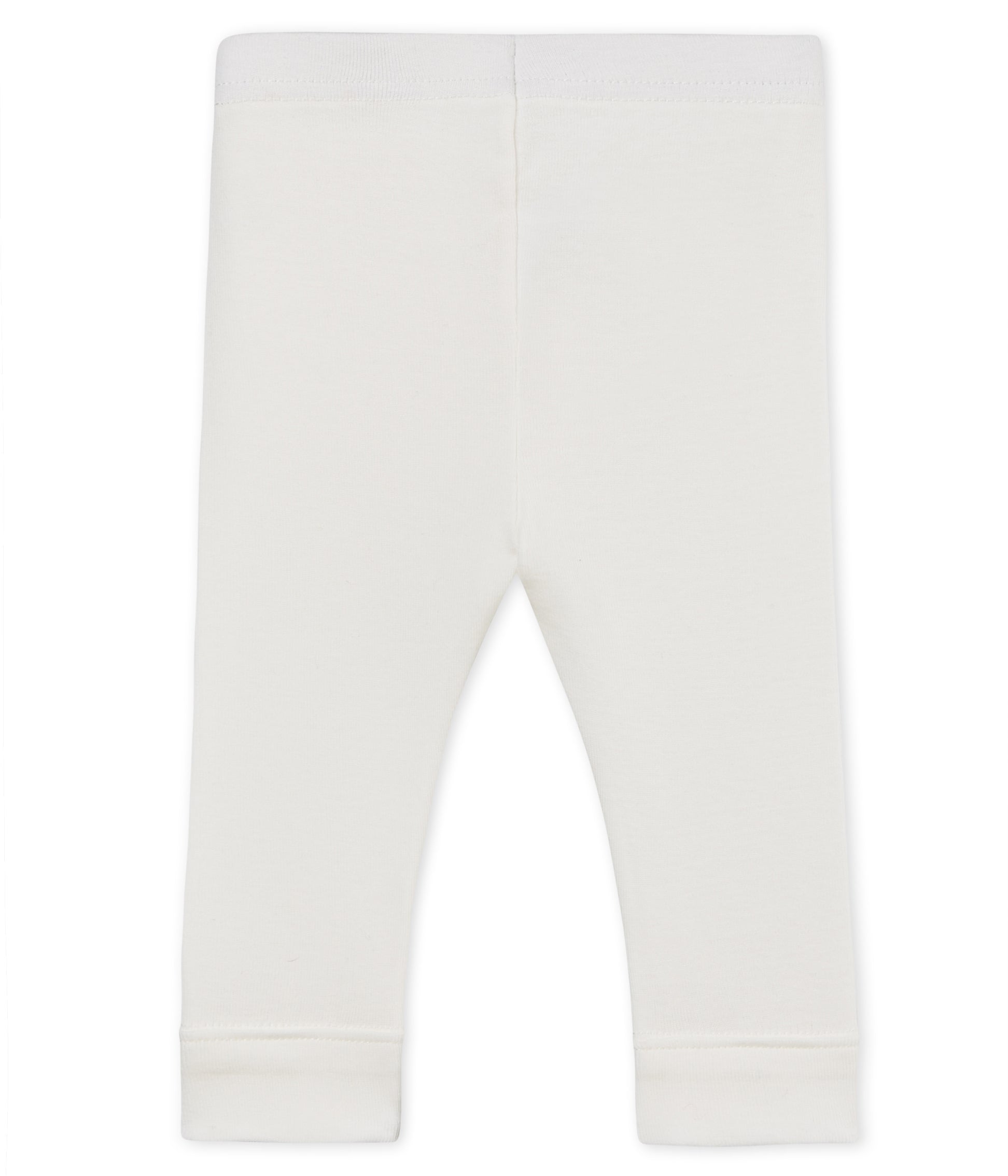 Baby Girls Rice White Cotton Leggings
