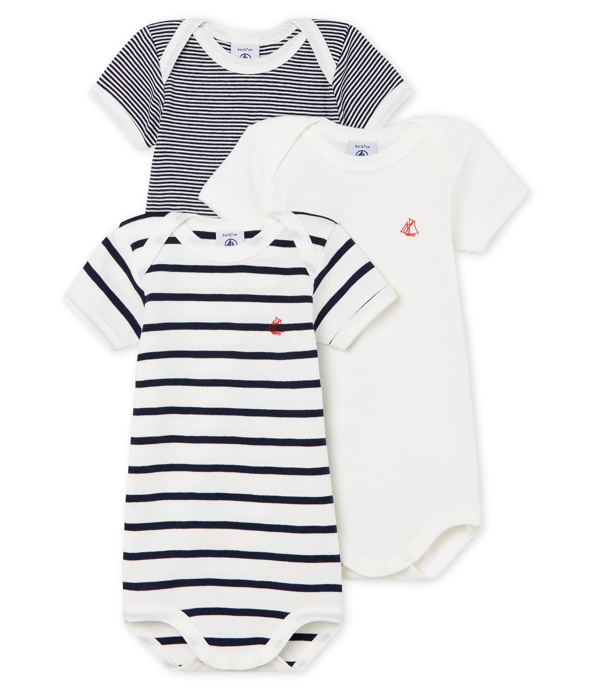 Baby Boys & Girls White & Black Cotton Sets