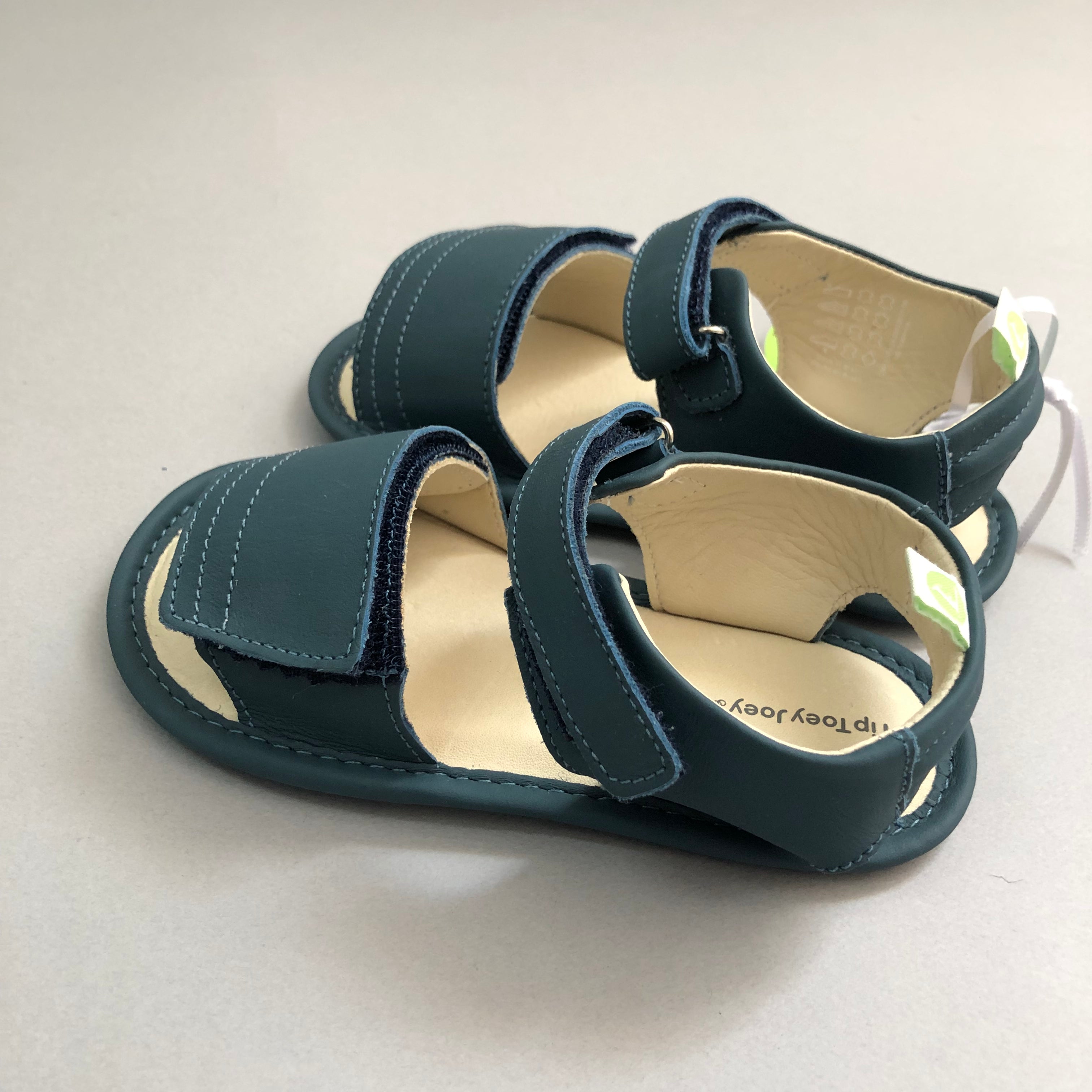 Baby Boys Lake Blue Leather Sandals