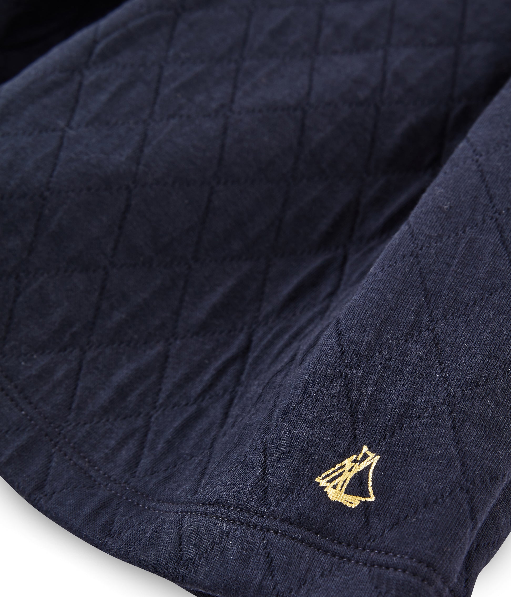 Girls Blue Logo Cotton Skirt