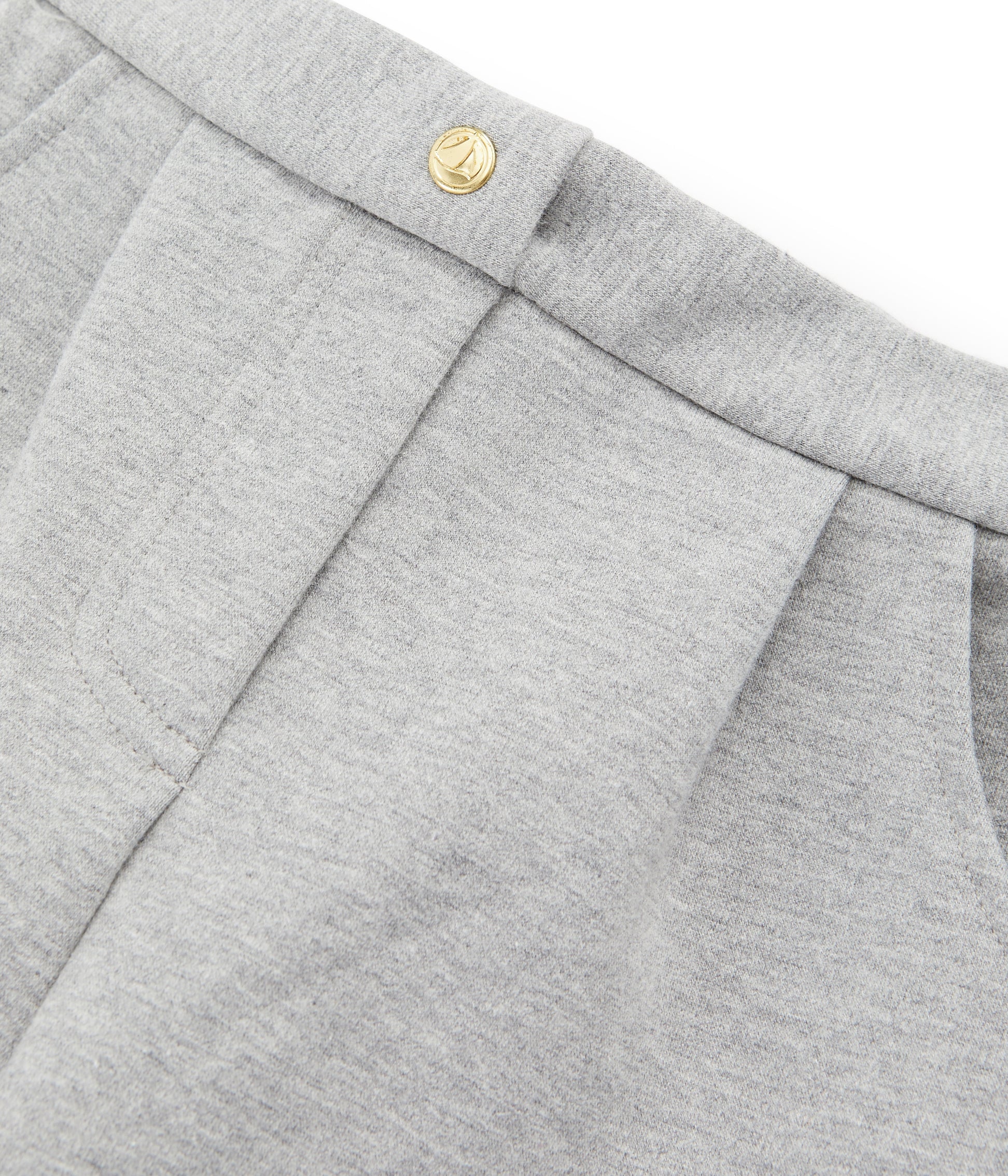 Girls Grey Cotton Trousers
