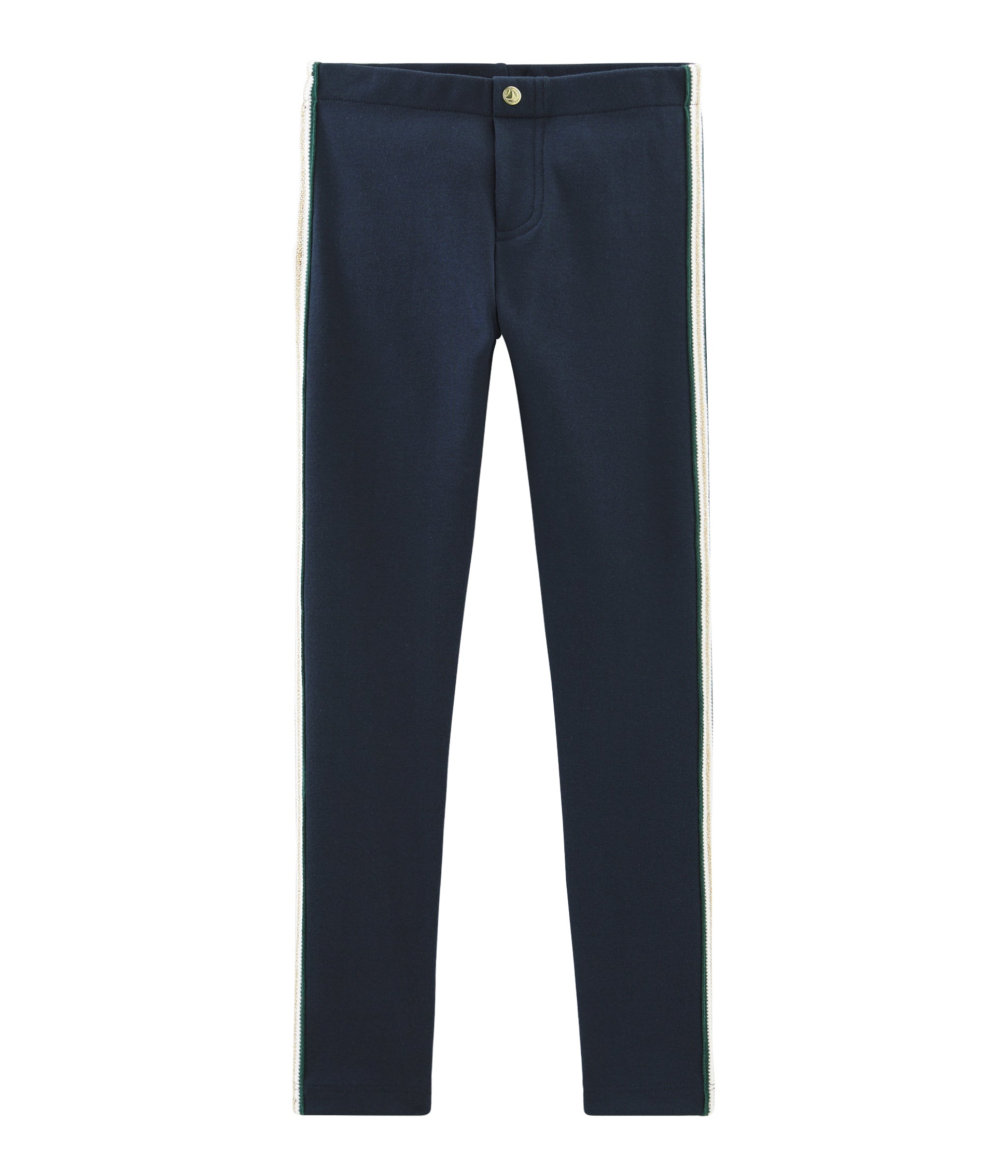 Girls Blue Cotton Trousers