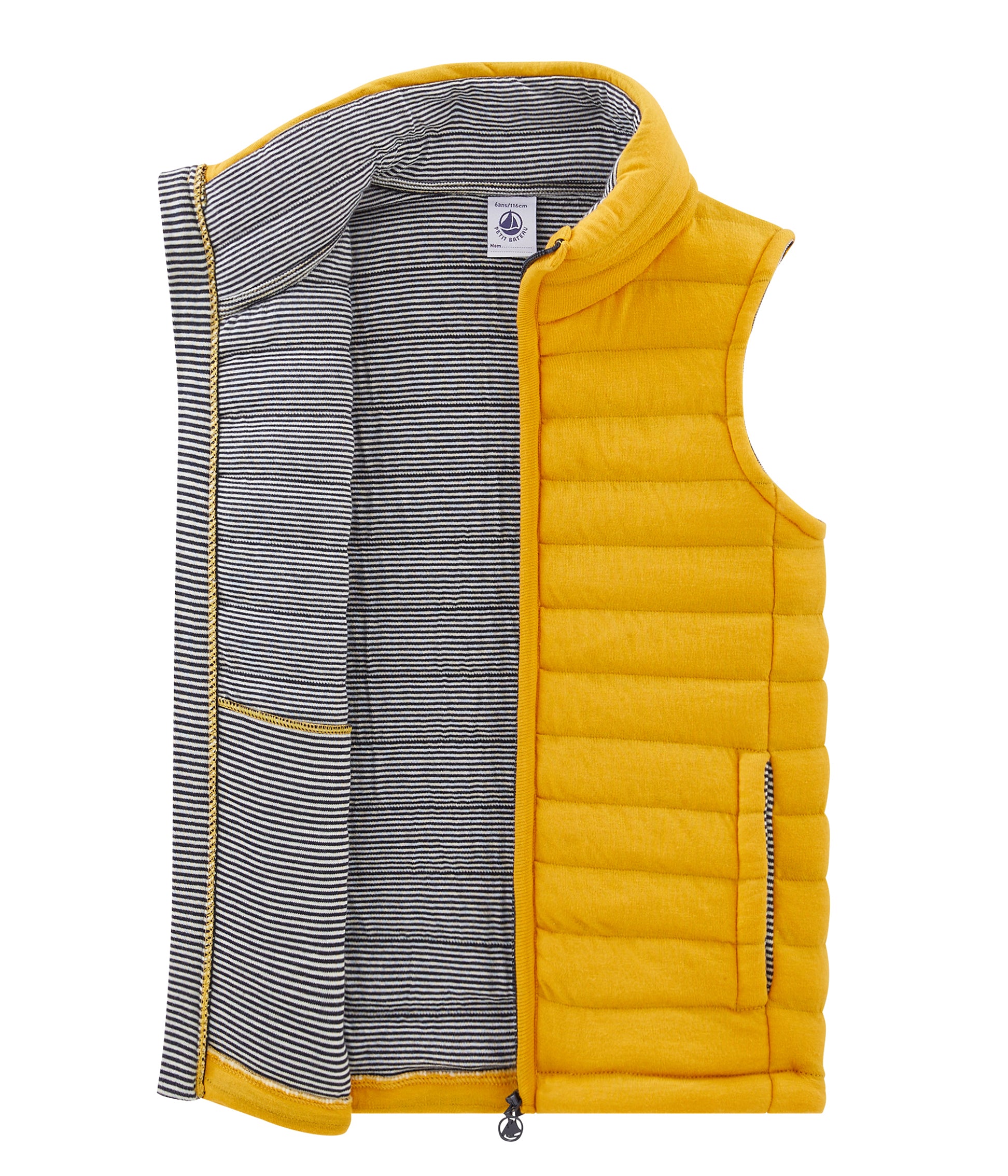 Boys Yellow Cotton Vest