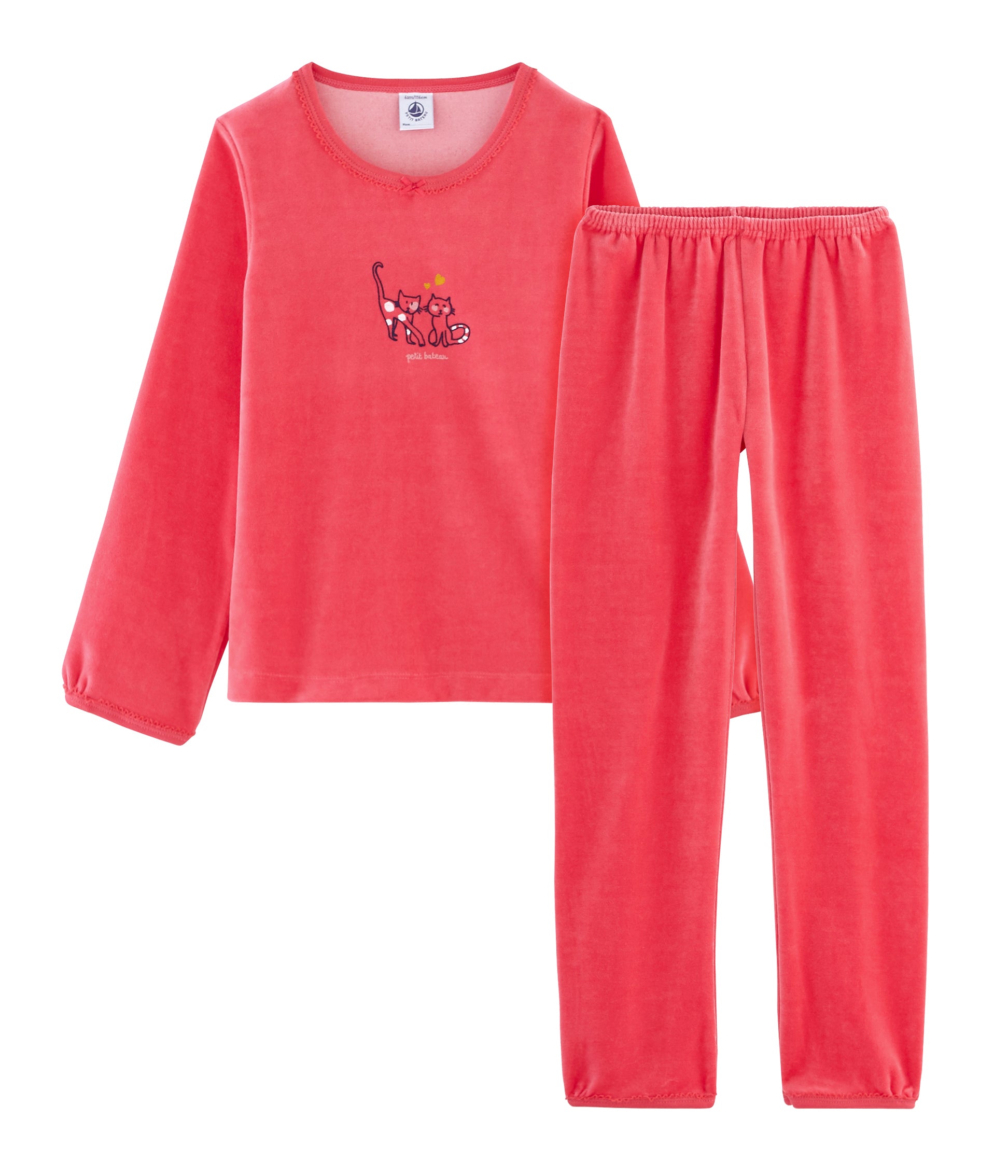 Girls Pink Cotton Nightwear Set