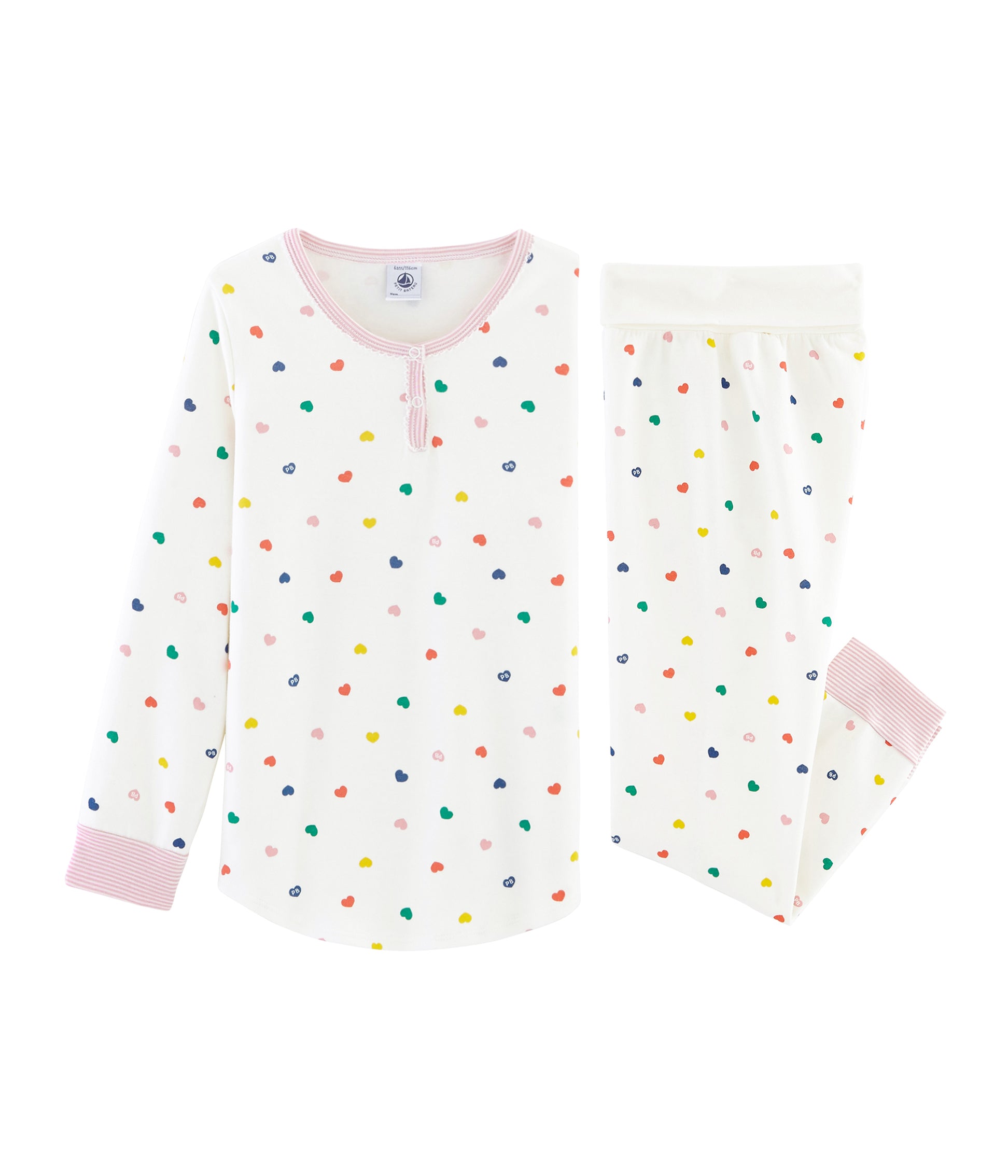 Girls Multicolor Cotton Nightwear Set