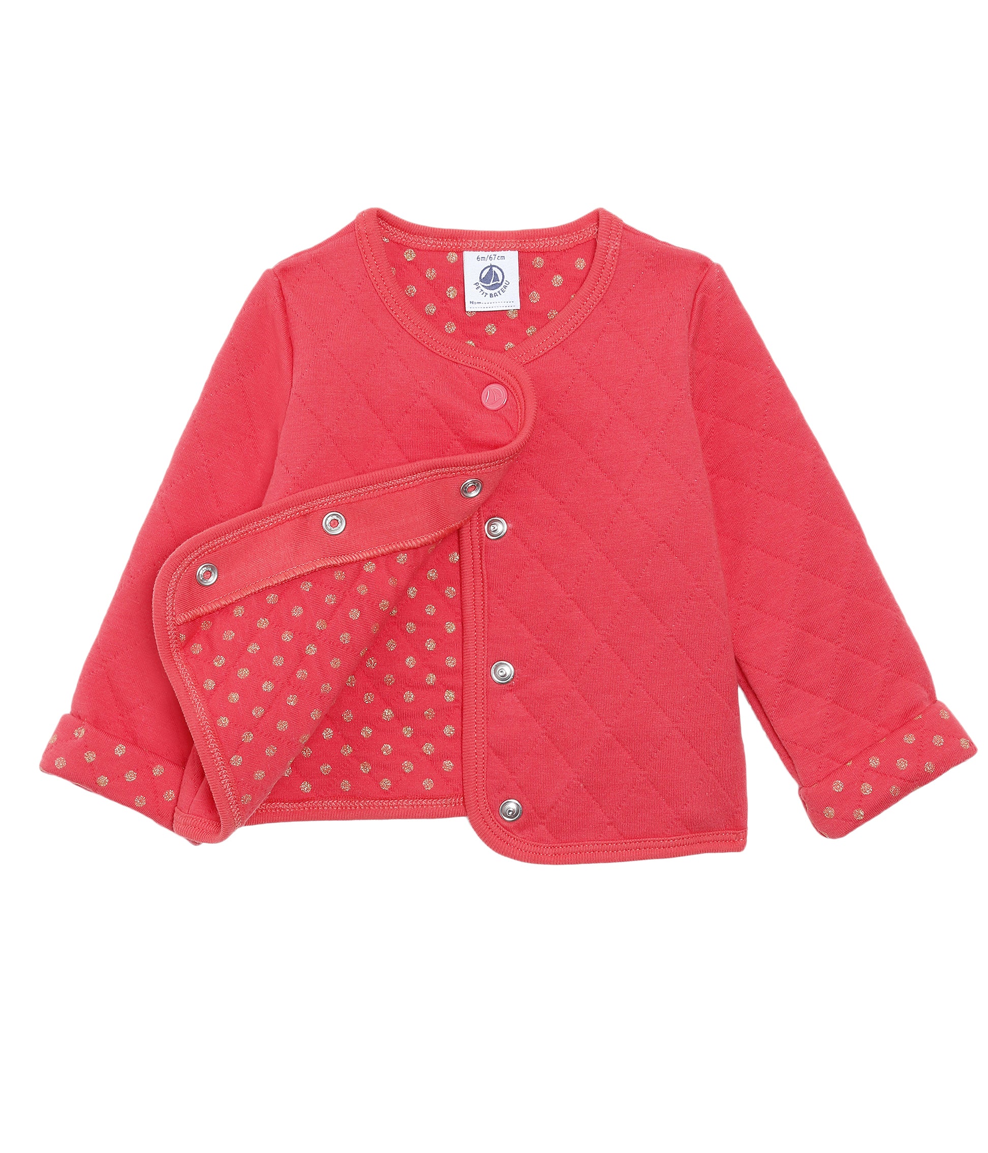 Baby Girls Red Cotton Coat
