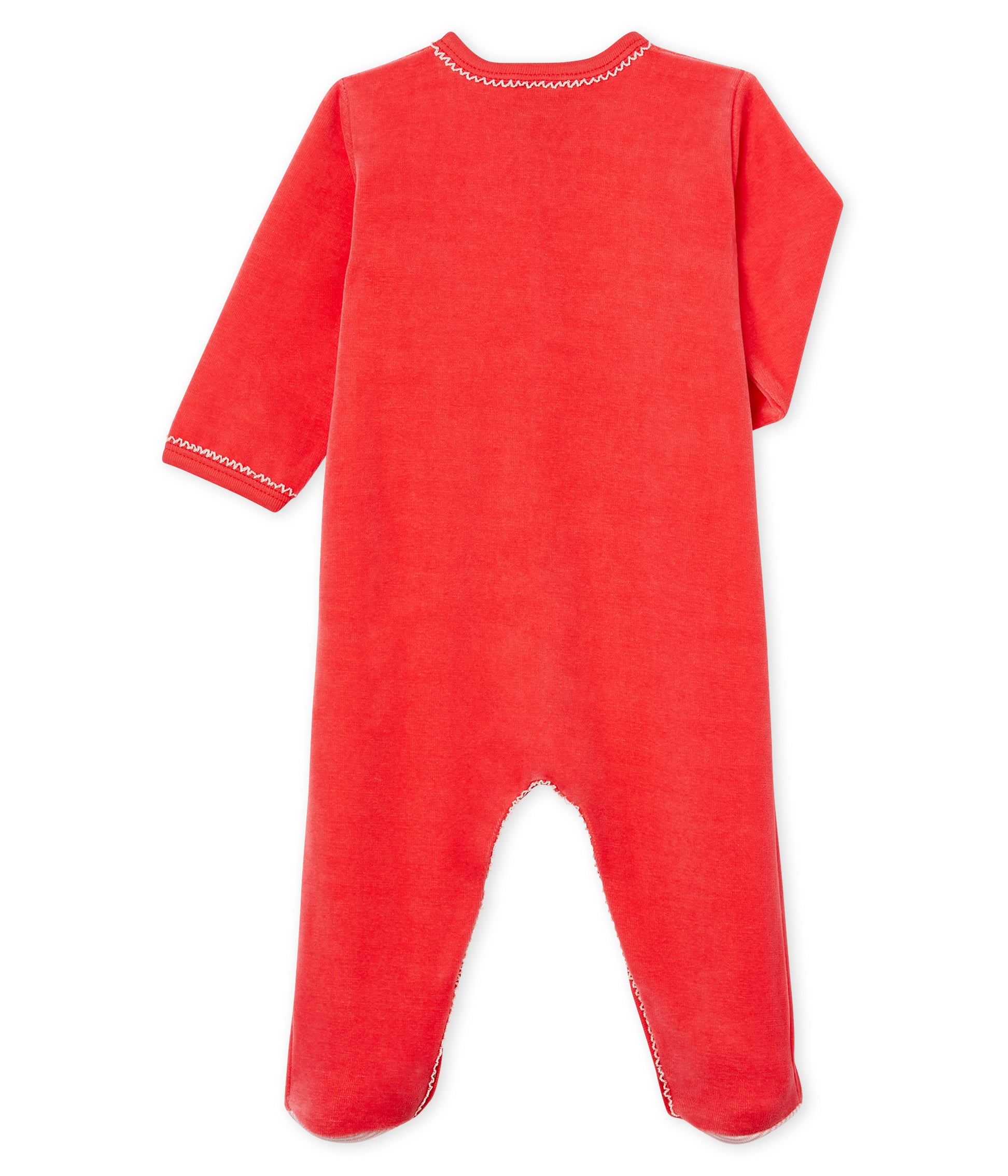 Baby Girls Red Cotton Jumpsuit