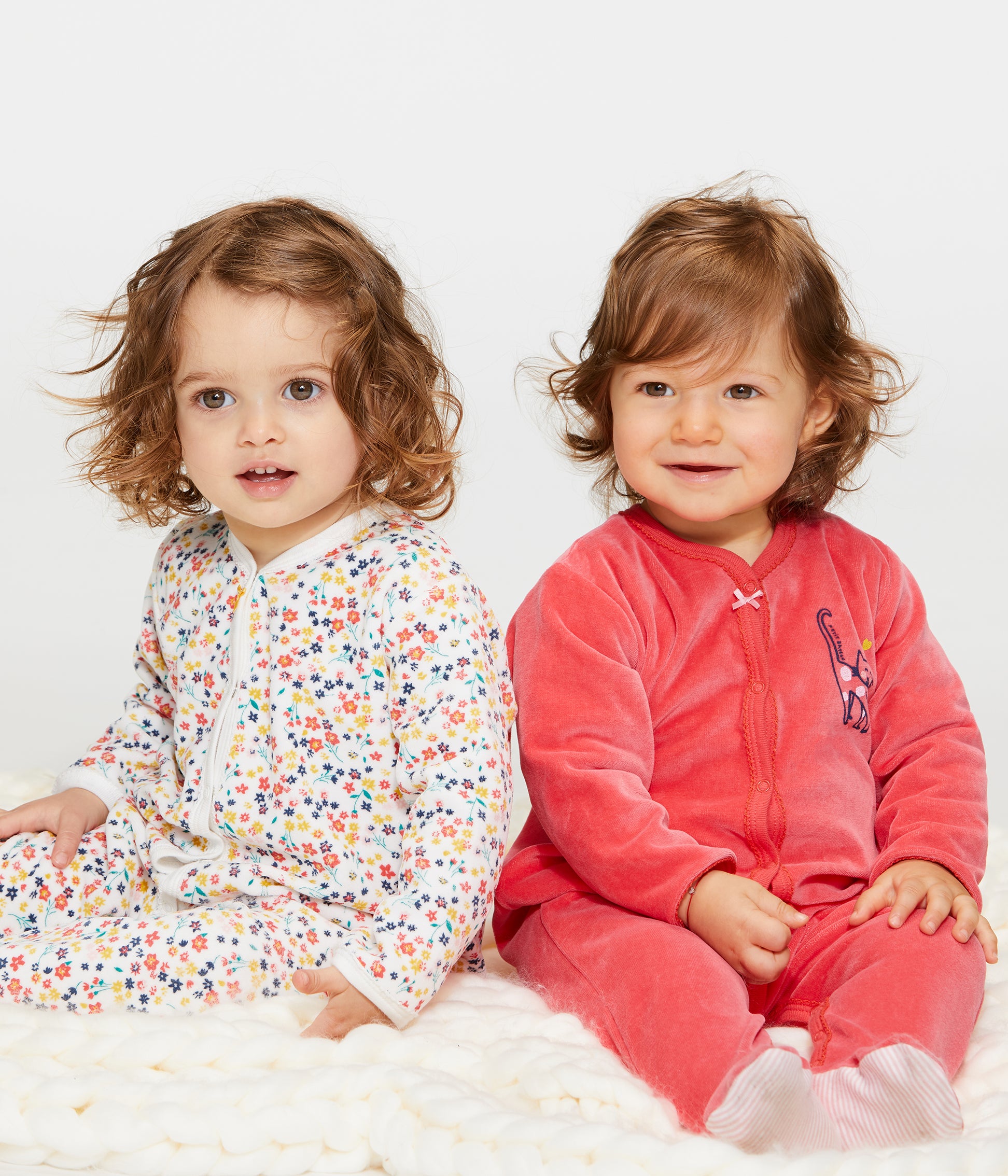 Baby Girls Red Cotton Jumpsuit