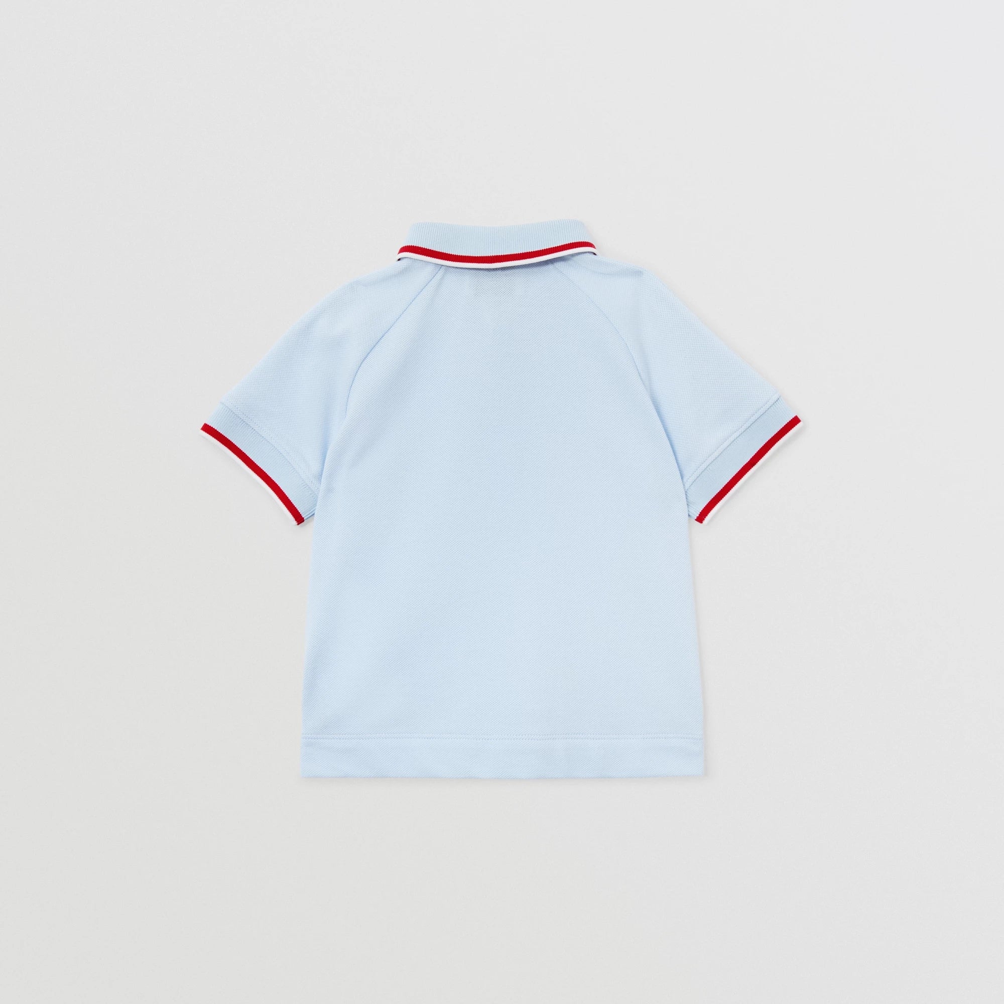 Baby Boys Light Blue Logo Cotton Polo Shirt