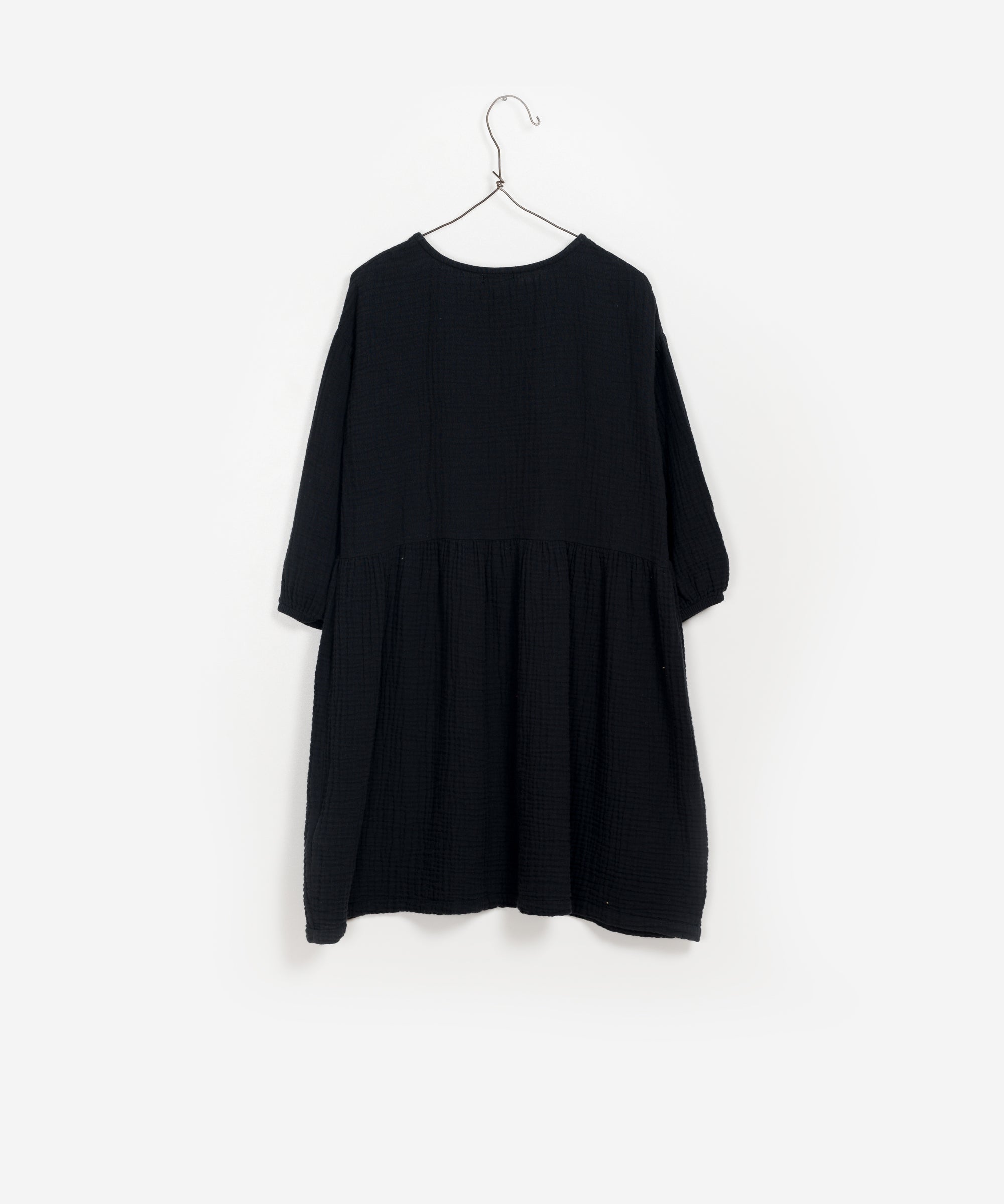 Girls Black Cotton Dress