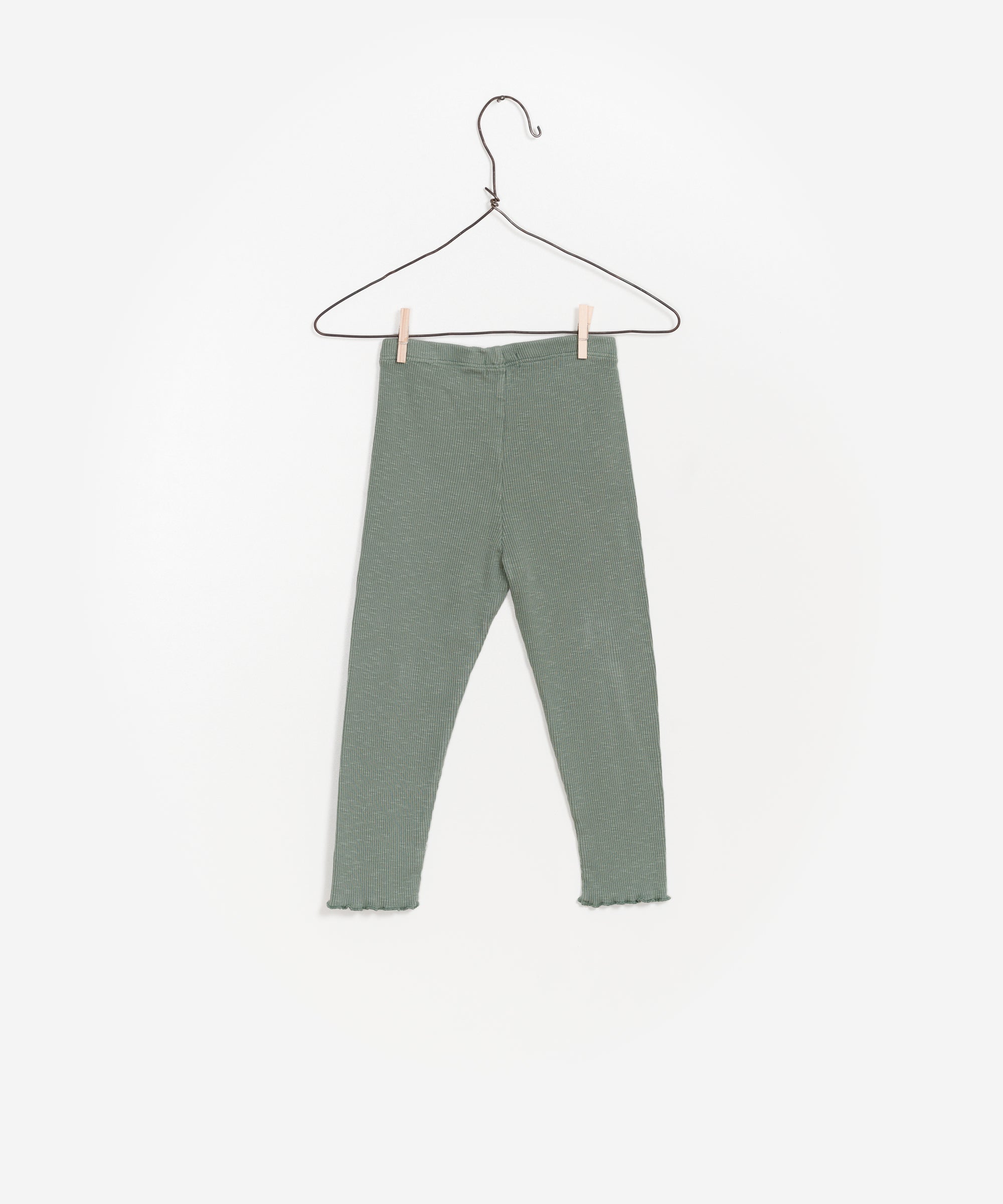 Girls Green Cotton Trousers