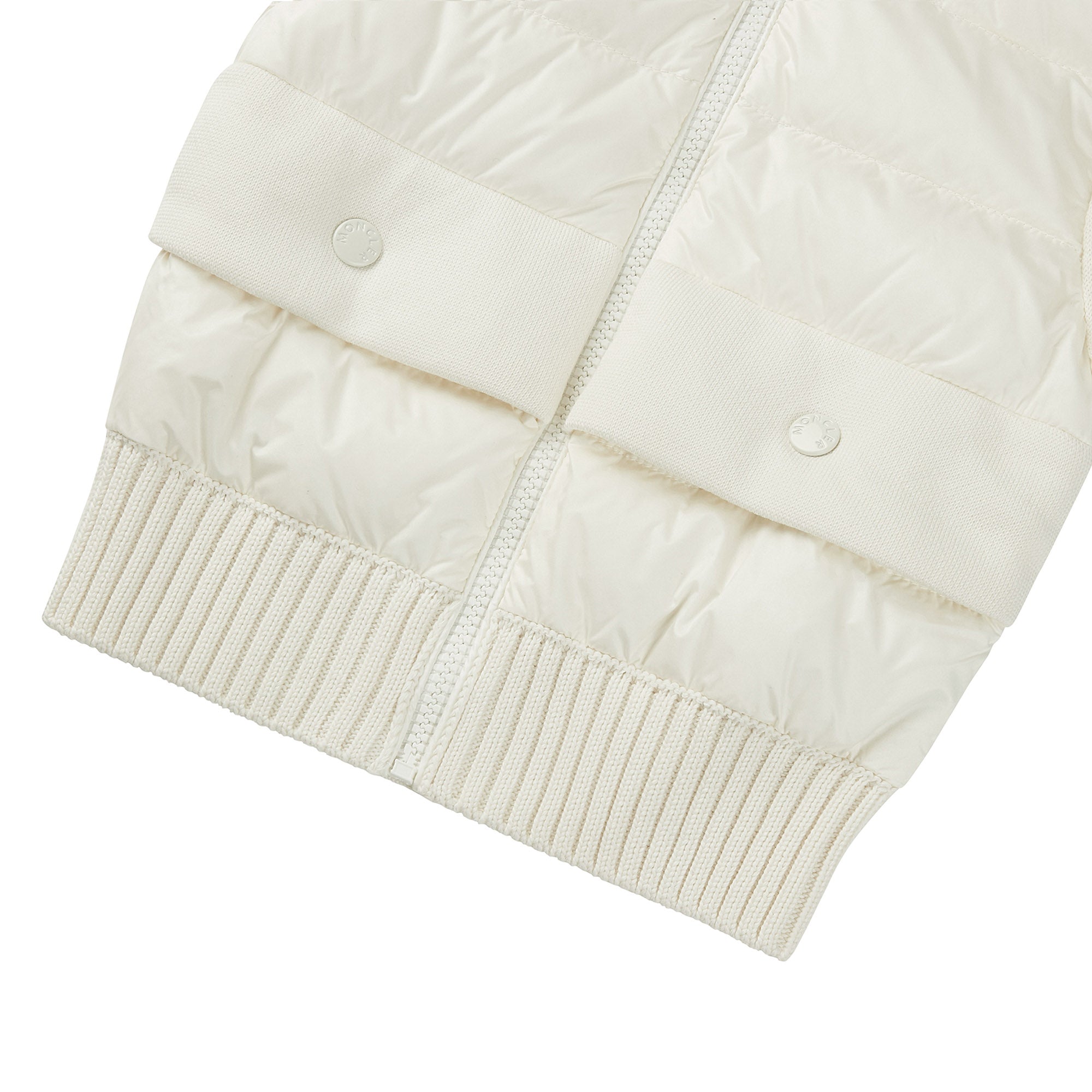 Girls White Zip-up Cardigan