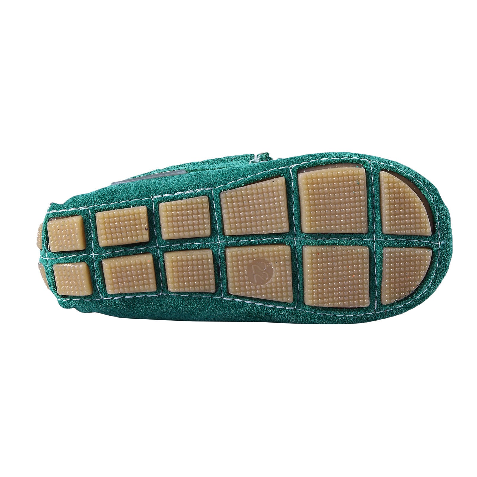 Boys Green Metallic Buckle Emellished Suede Leather Loafers - CÉMAROSE | Children's Fashion Store - 4
