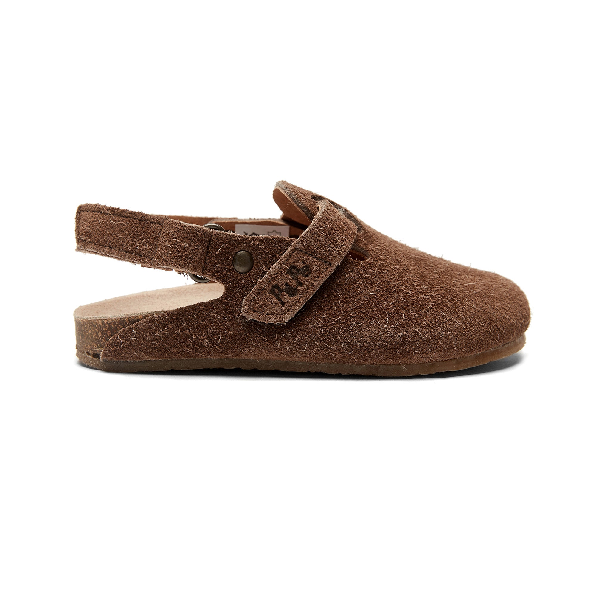 Boys & Girls Brown Slippers With Ankle Strap