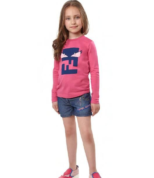 Girls Red 'FF Monster' Printed Cotton T-Shirt - CÉMAROSE | Children's Fashion Store - 2