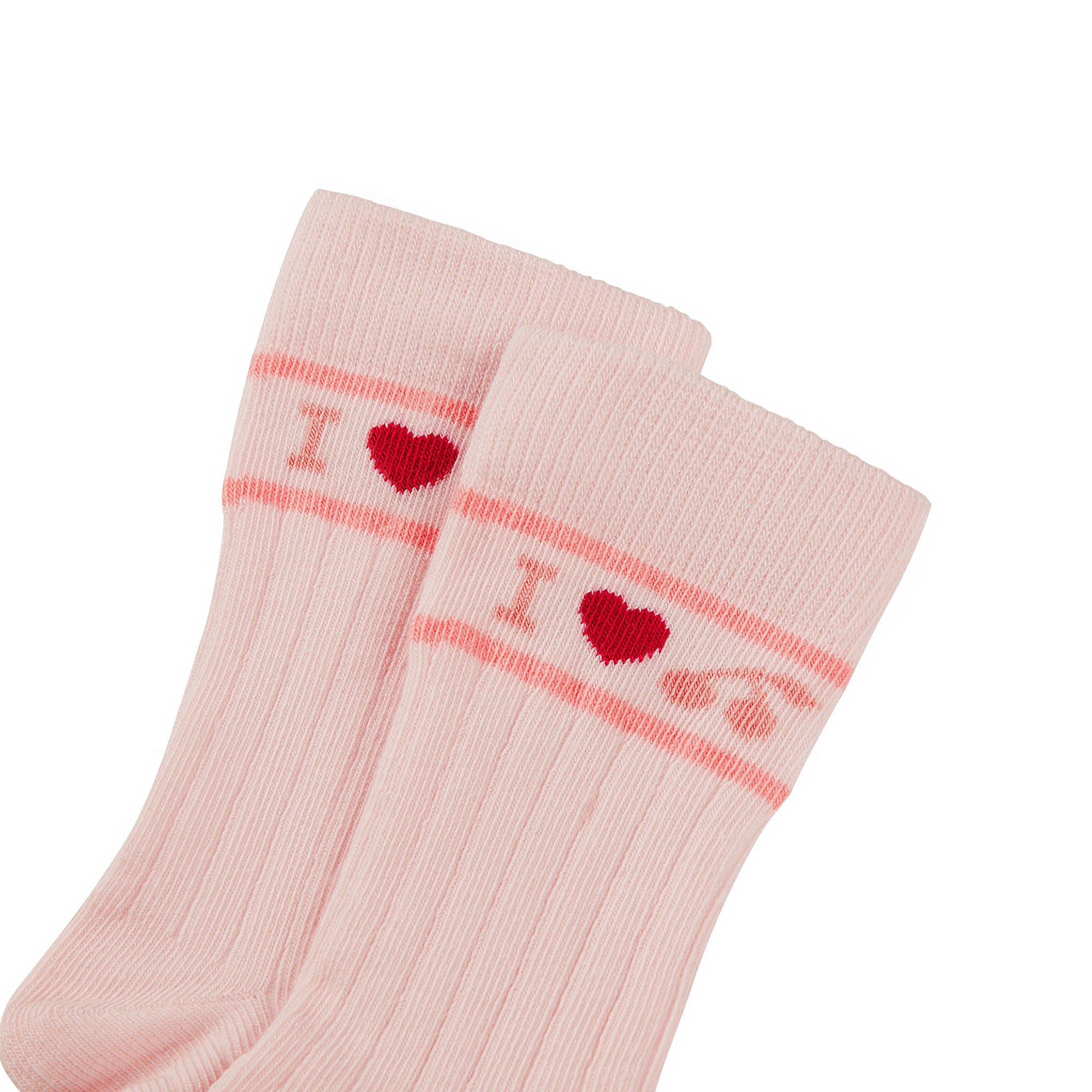 女童粉色棉袜