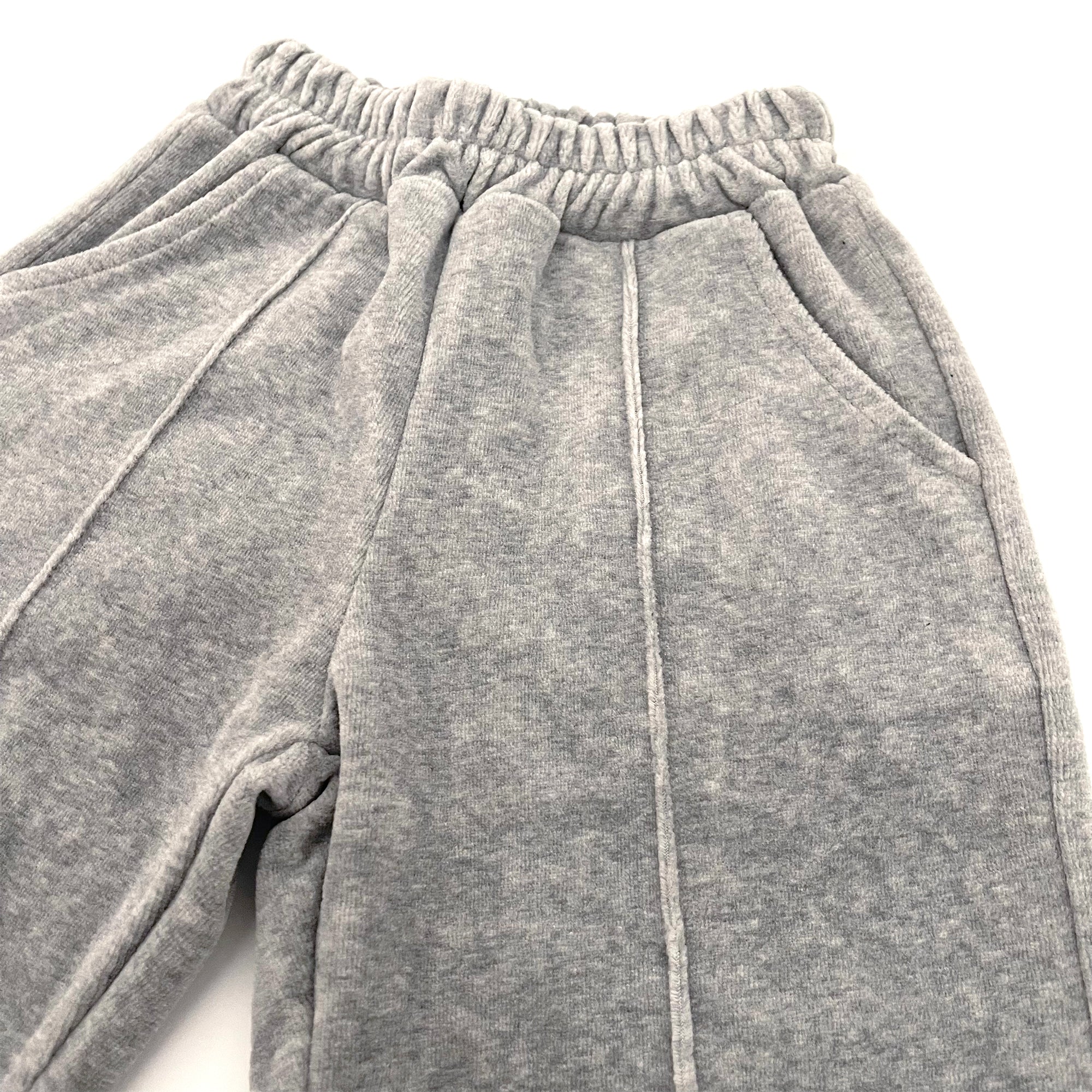 Girls Grey Cotton Trousers