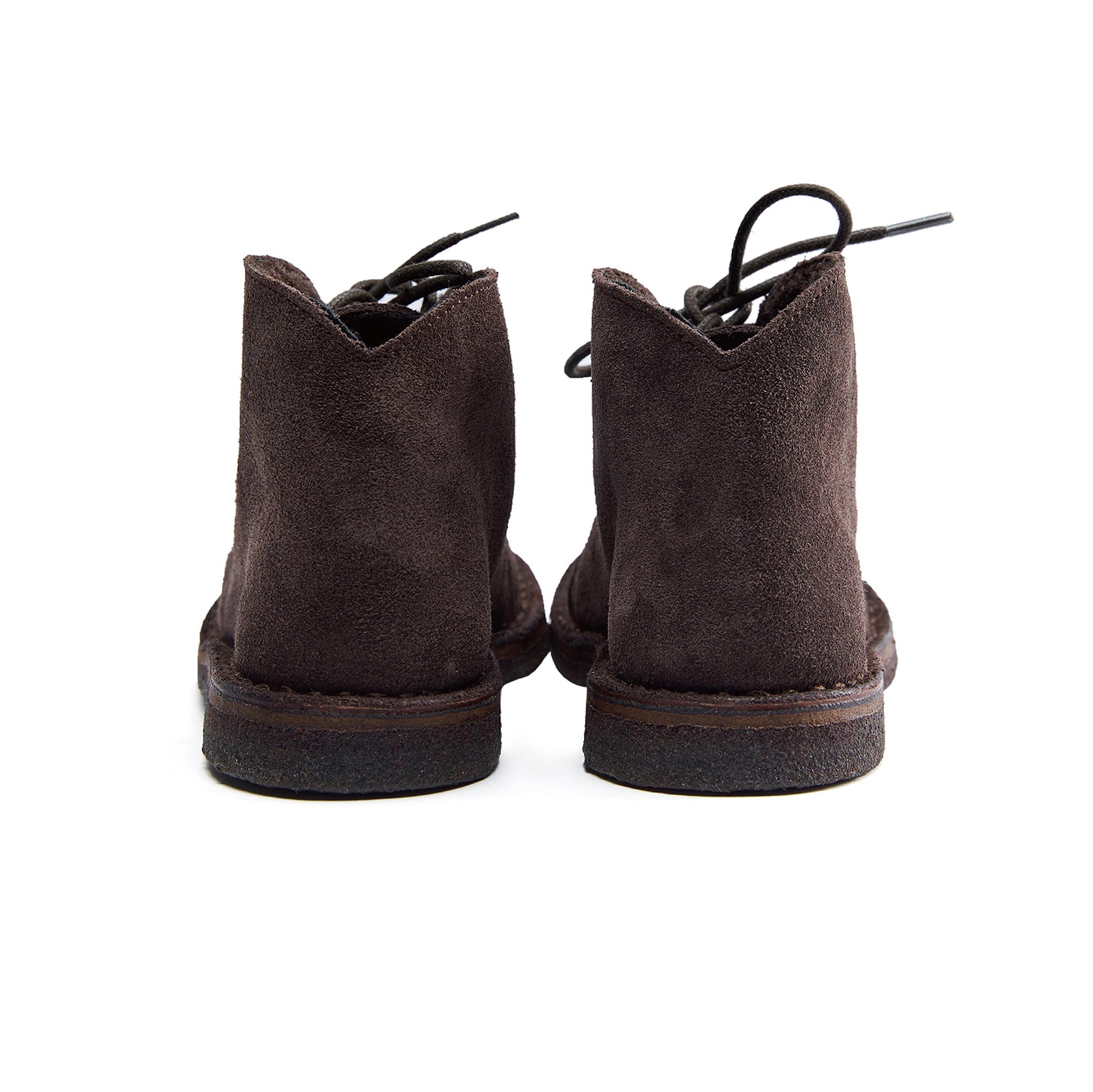 Boys & Girls Dark Brown Leather Shoes