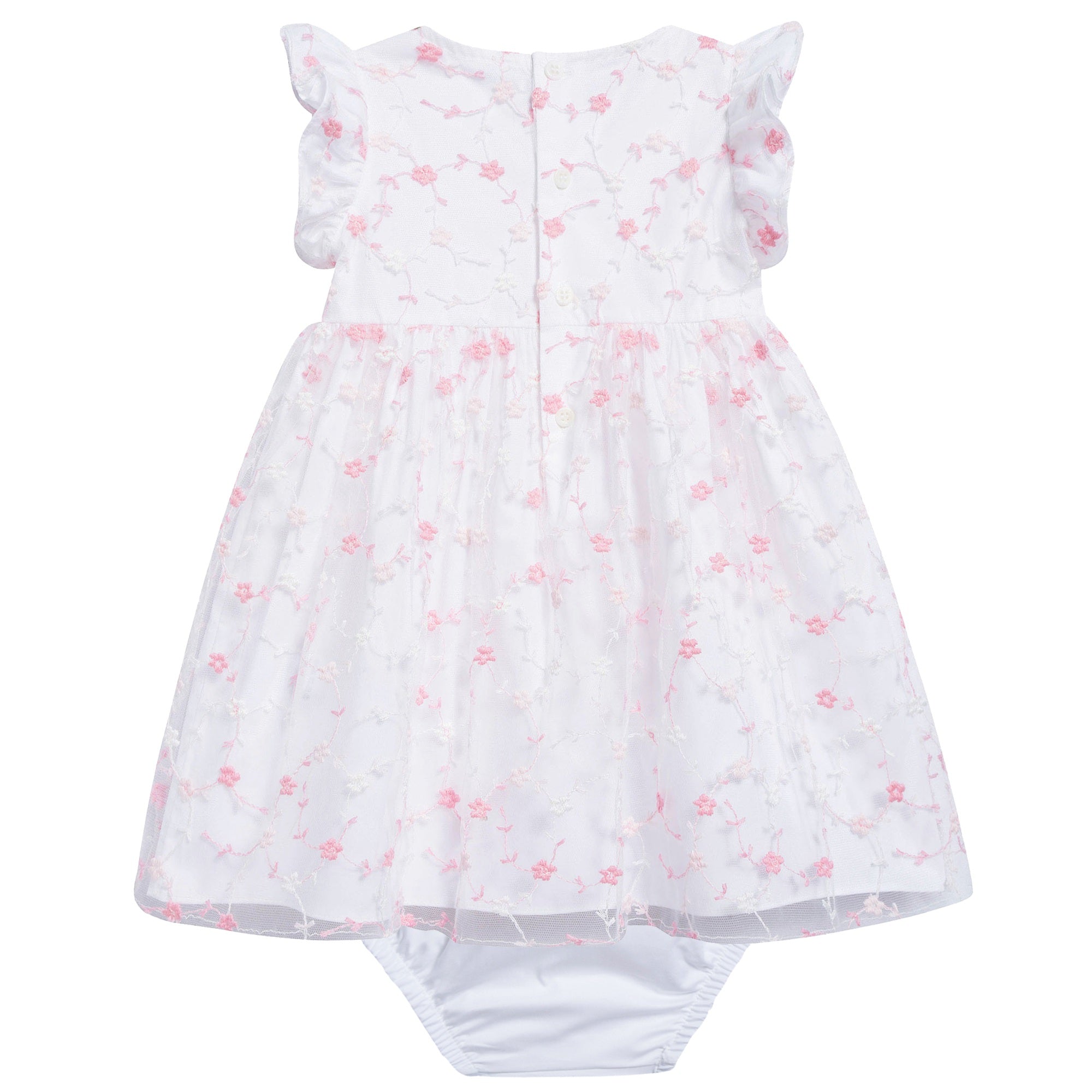 Baby Girls Strong Pink Cotton Dress