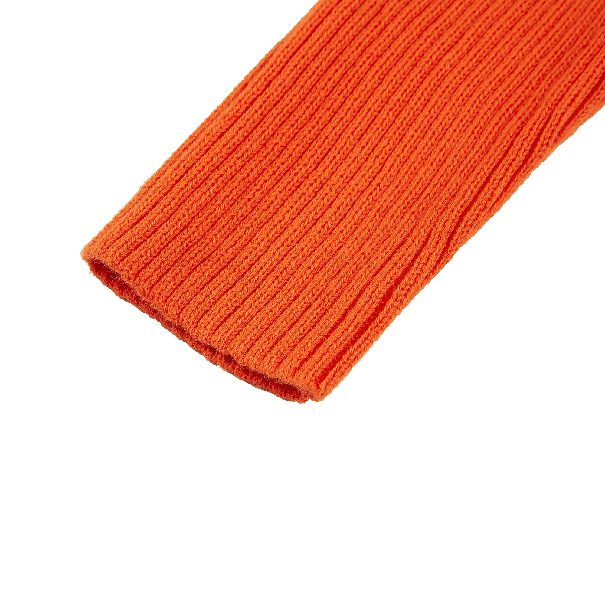 Girls Orange Red Cotton Cardigan
