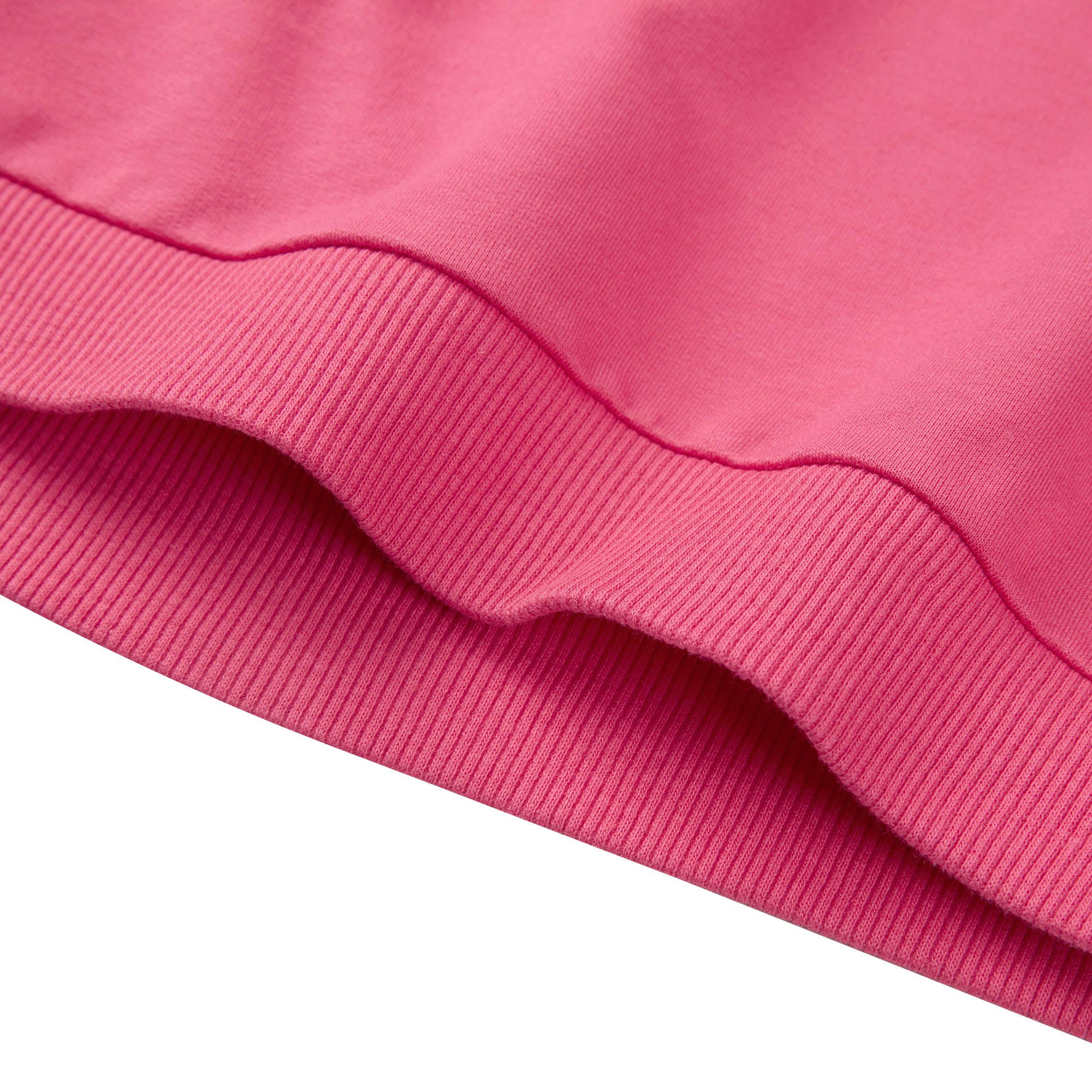 Girls Pink Hooded Cotton Sweatershirt