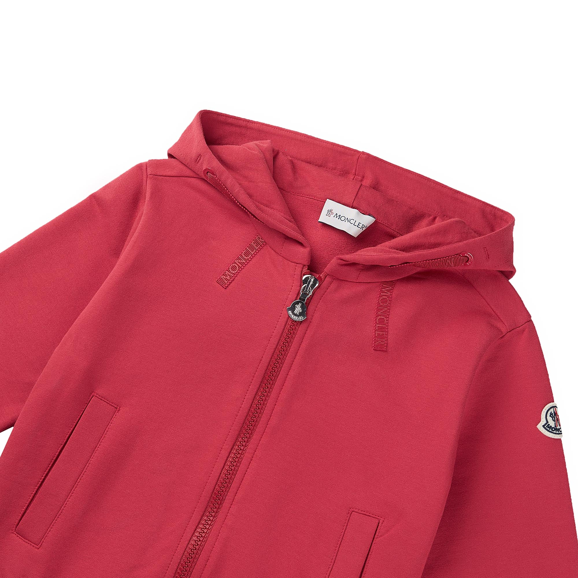 Girls Red Cotton Tracksuit