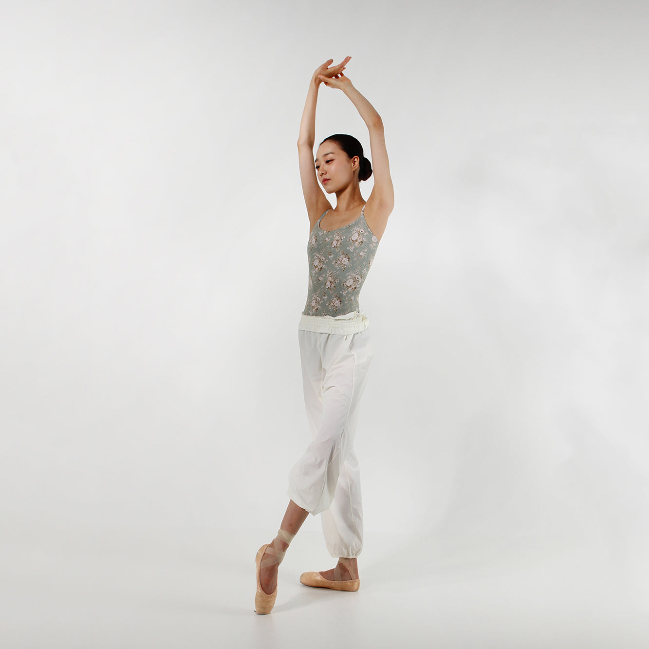 Girls White Ballet Warm Up Trousers