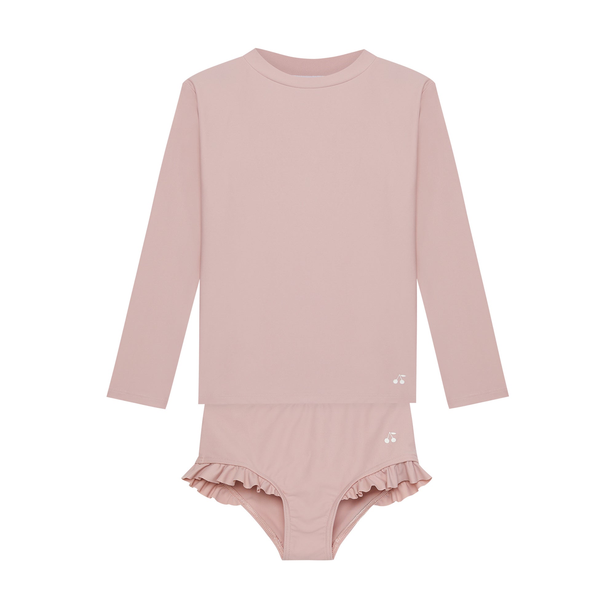 Girls Pink Logo Swimsuit Set
