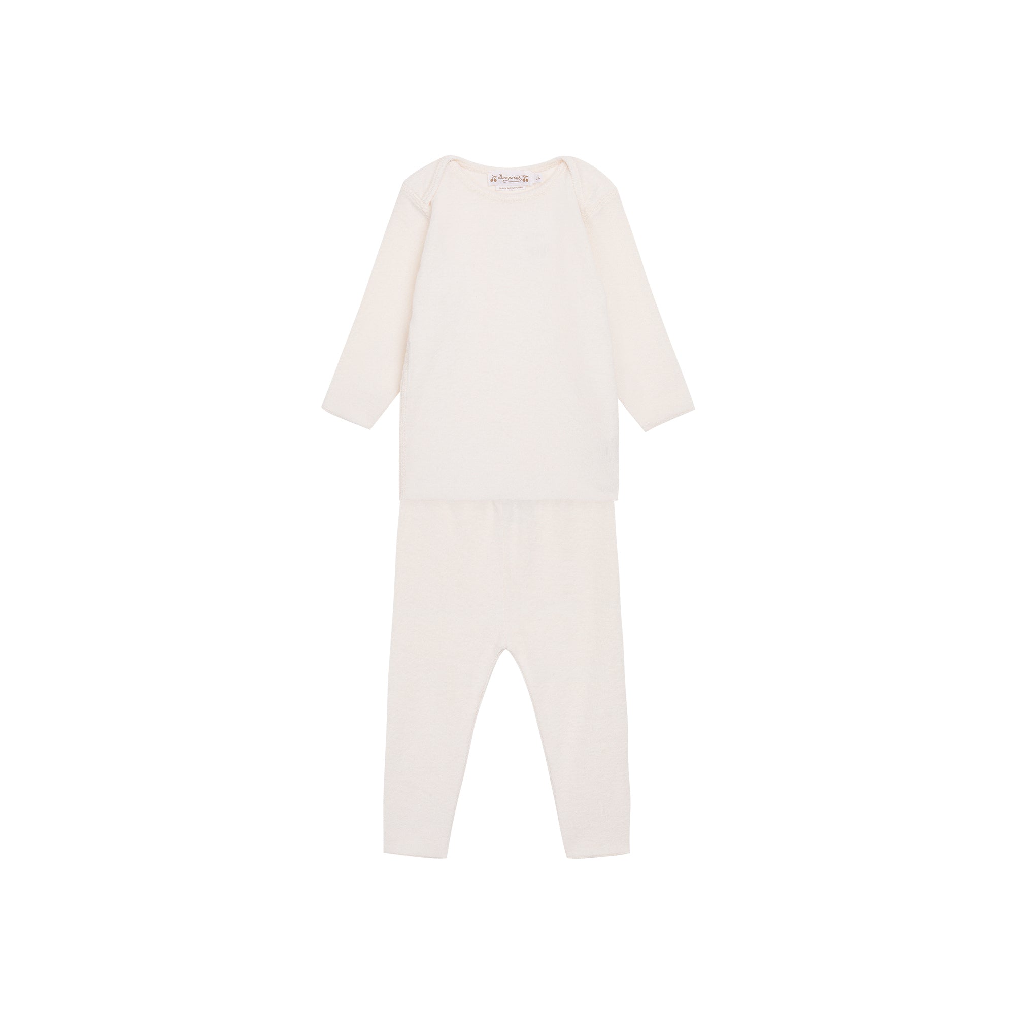 Baby Boys & Girls Beige Cotton Set
