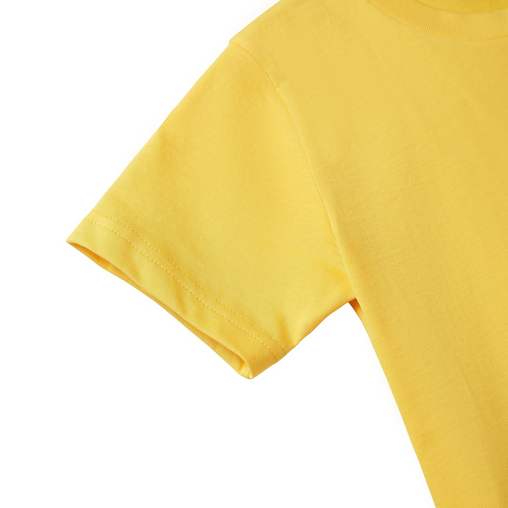 Boys Bright Yellow Cotton T-shirt