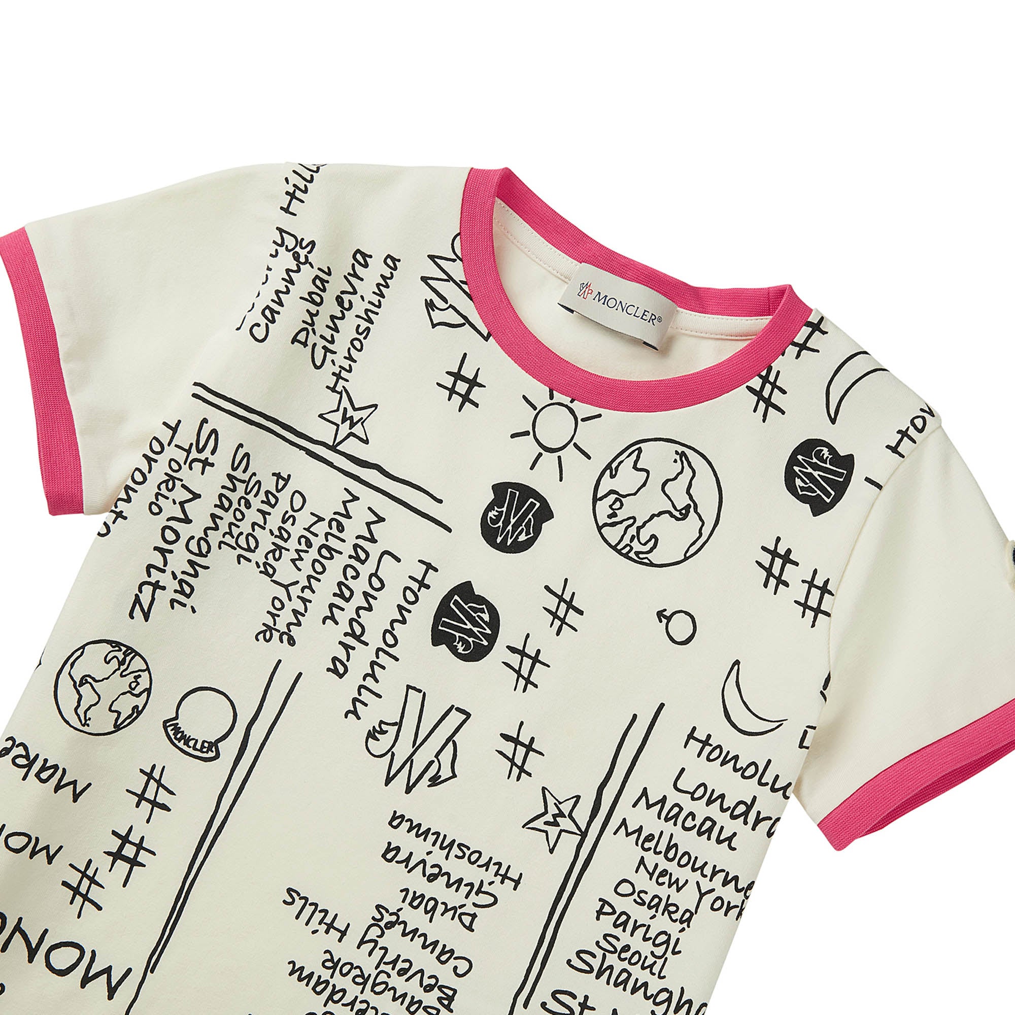 Girls White Logo Cotton Set