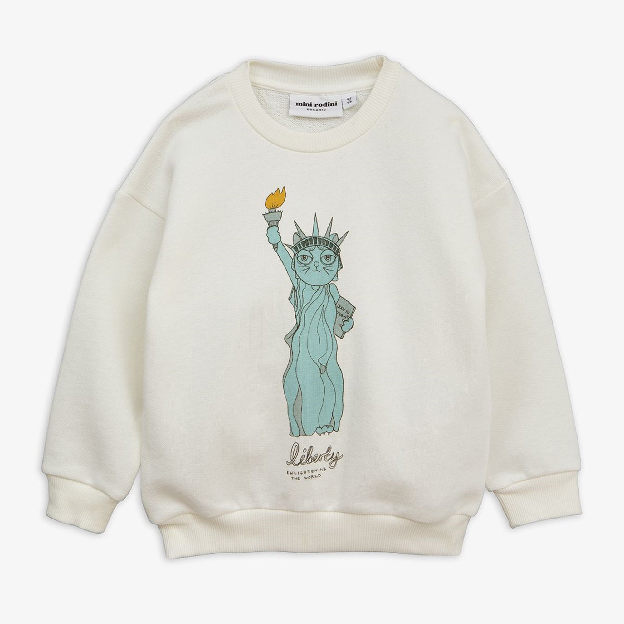 Baby White Cotton Liberty Sweatshirt