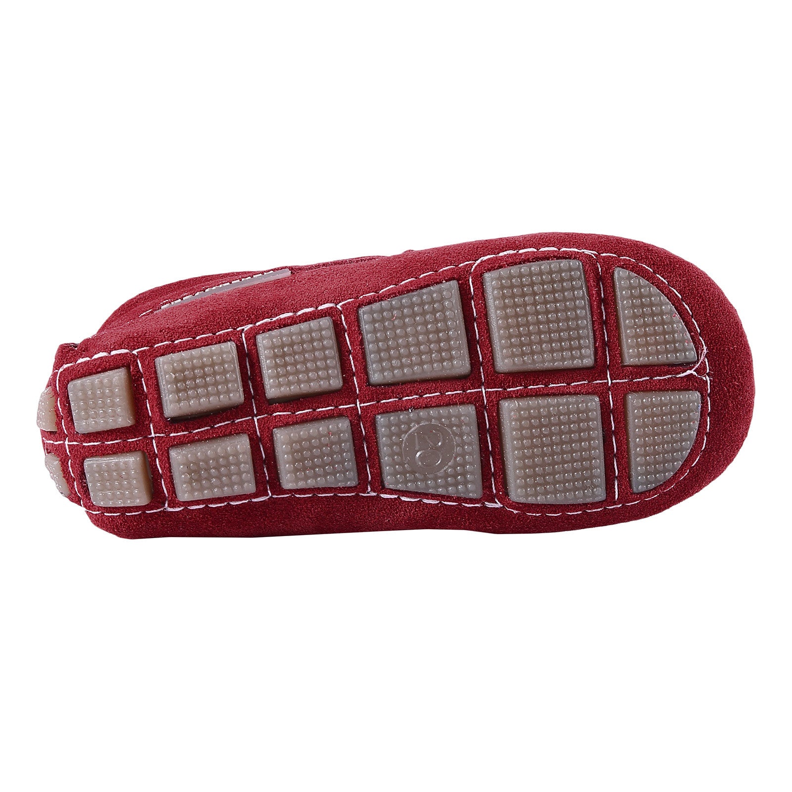 Boys Red Metallic Buckle Emellished Suede Leather Loafers - CÉMAROSE | Children's Fashion Store - 4