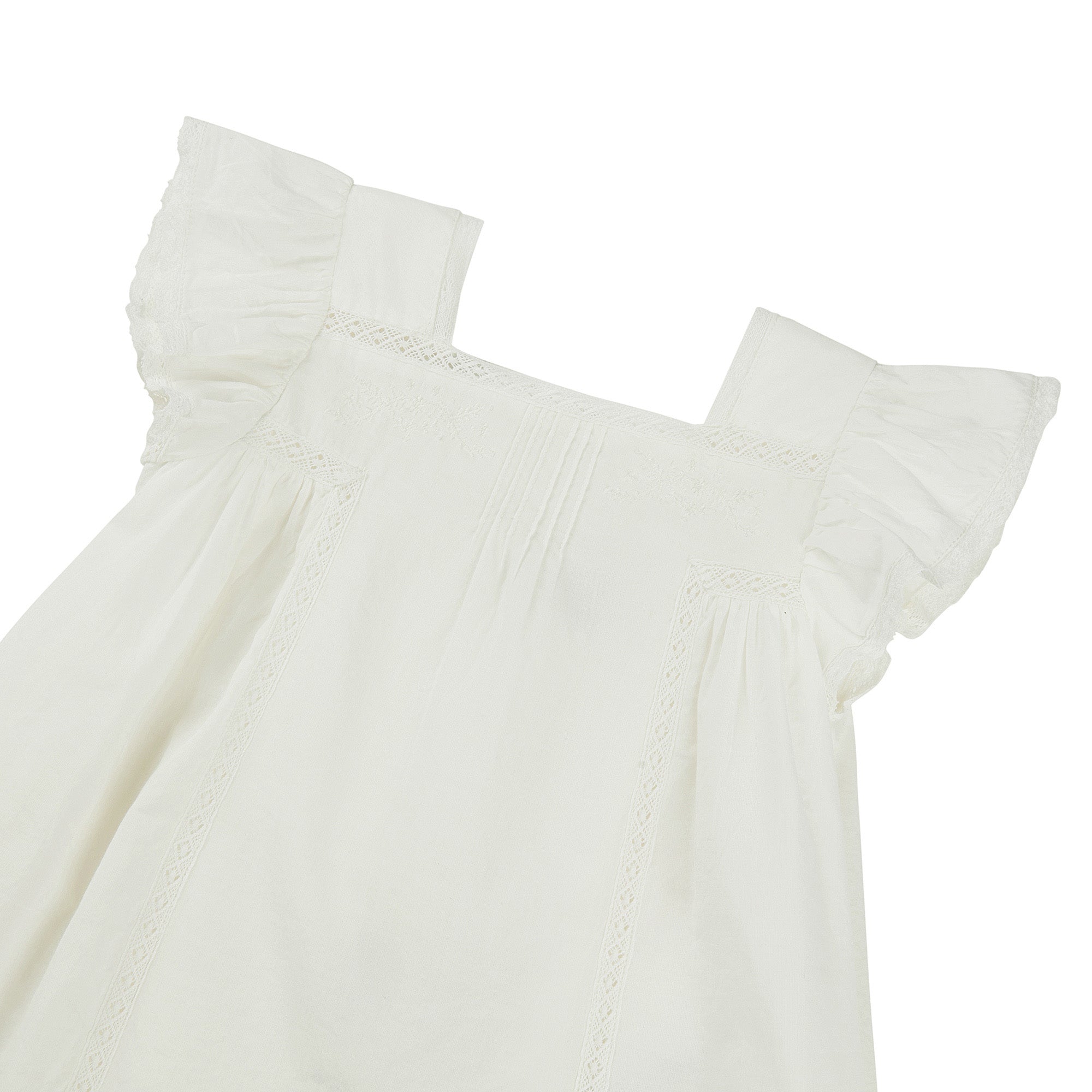 Baby Girls White Cotton Set