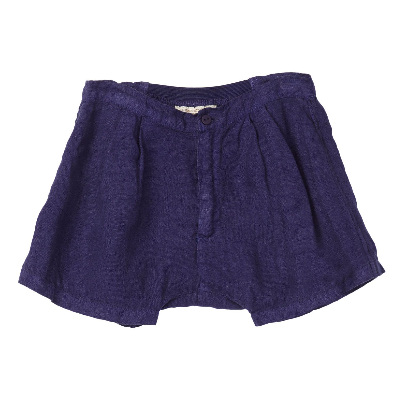 Boys Navy Blue Linen Basil Short - CÉMAROSE | Children's Fashion Store