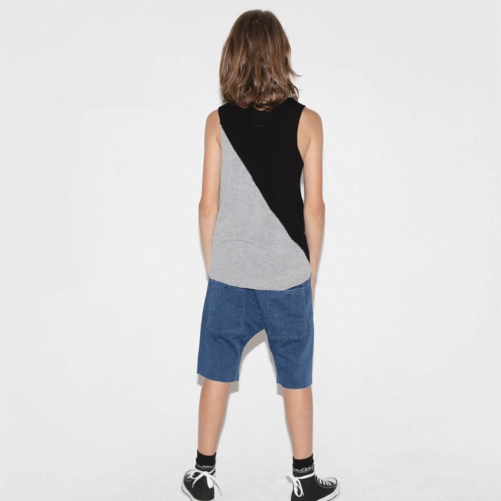 Boys&Girls Denim Cotton Cut Shorts