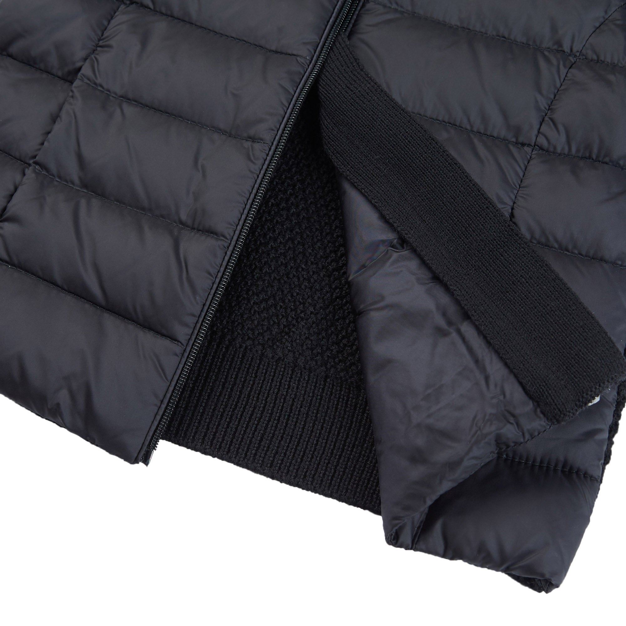 Girls Black Zip Cardigan