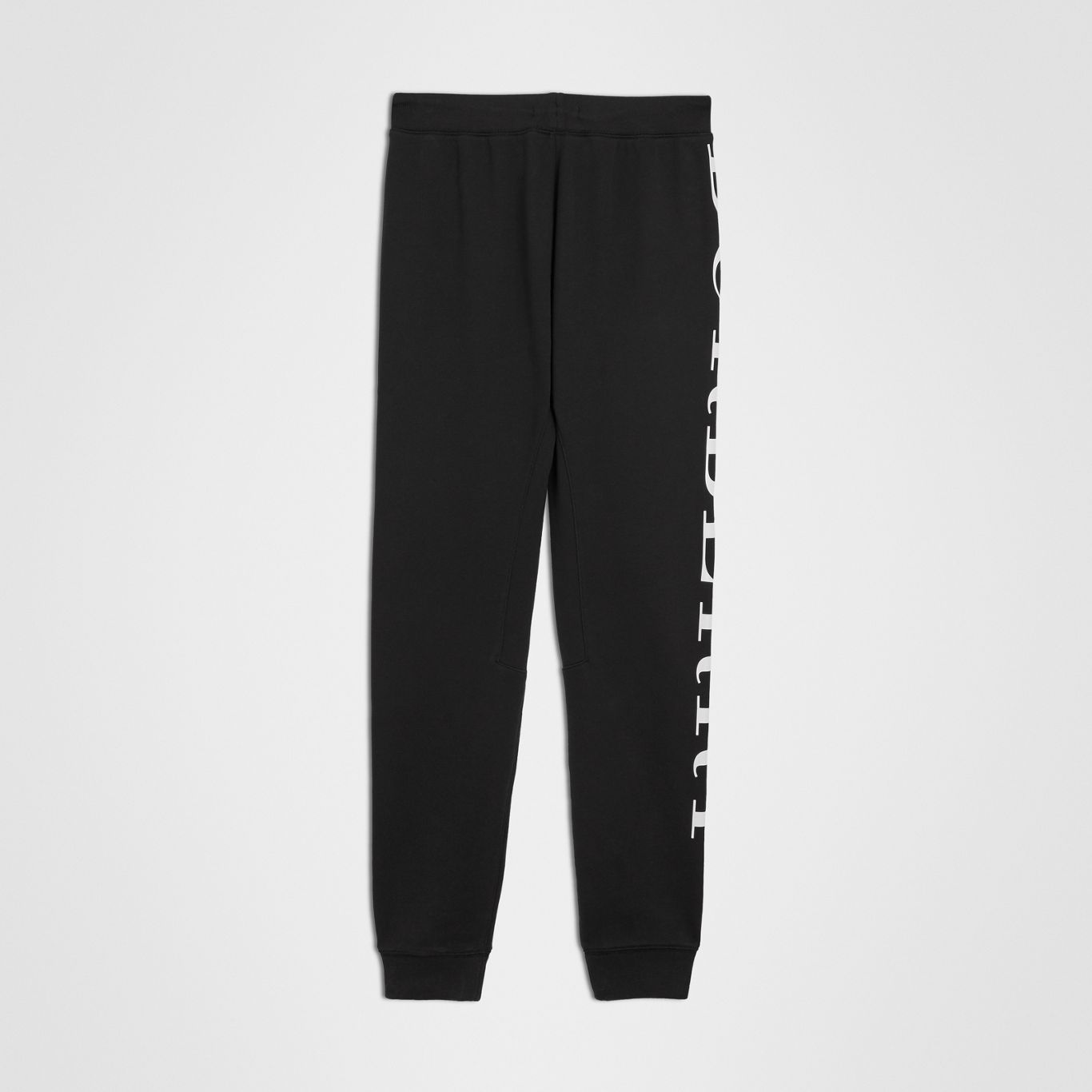 Girls Black Logo Cotton Trousers