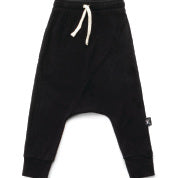 Boys & Girls Black Cotton Trousers