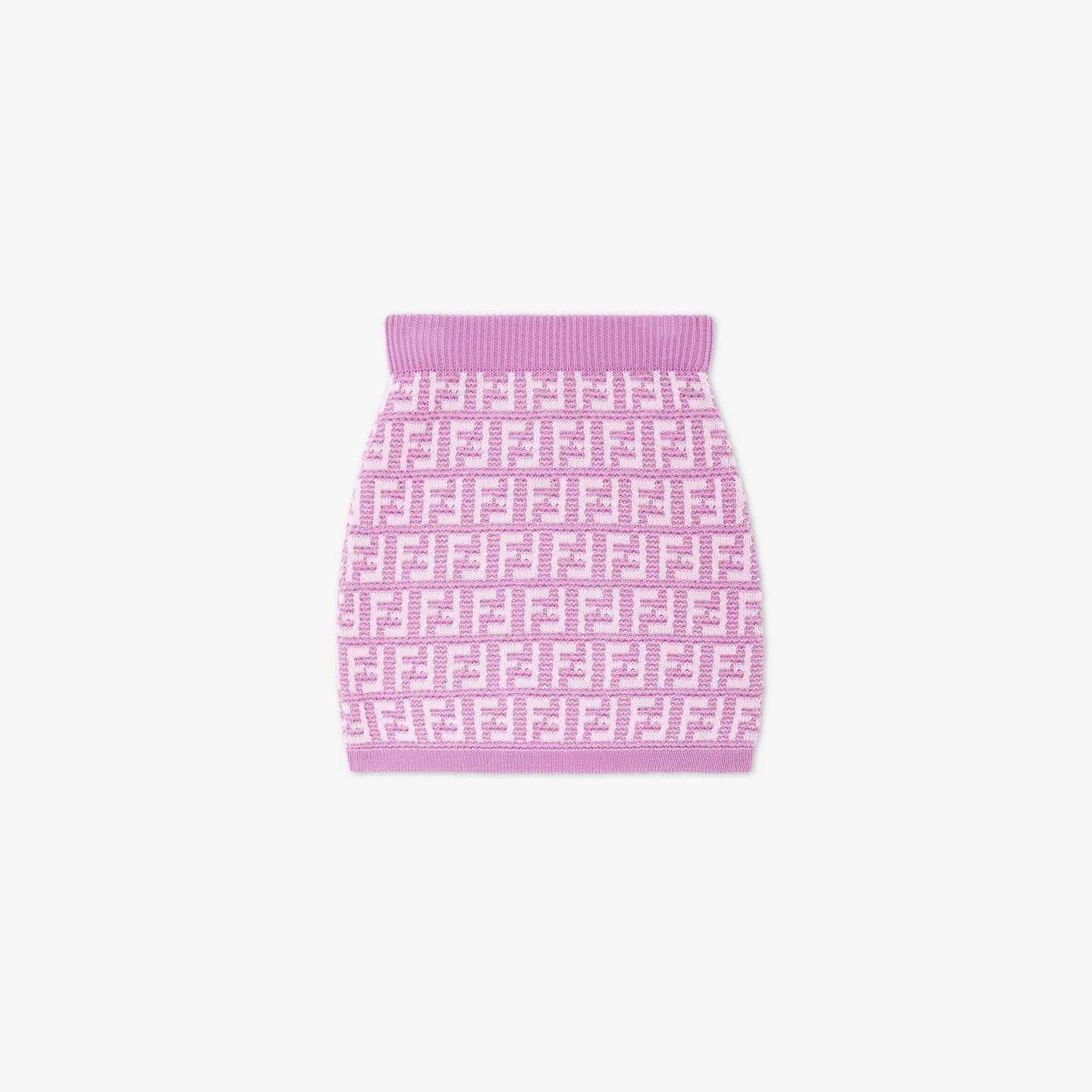 Girls Purple Logo Knit Skirt