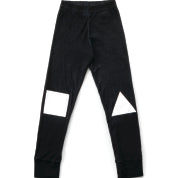 Girls Dyed Black Cotton Leggings