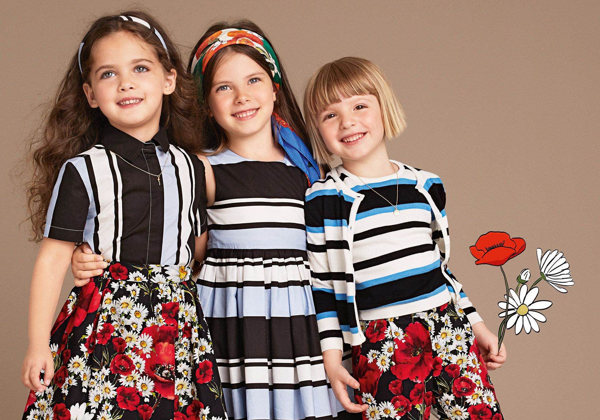 Girls Multicolor Stripe Cotton Sleeveless Dress - CÉMAROSE | Children's Fashion Store - 2