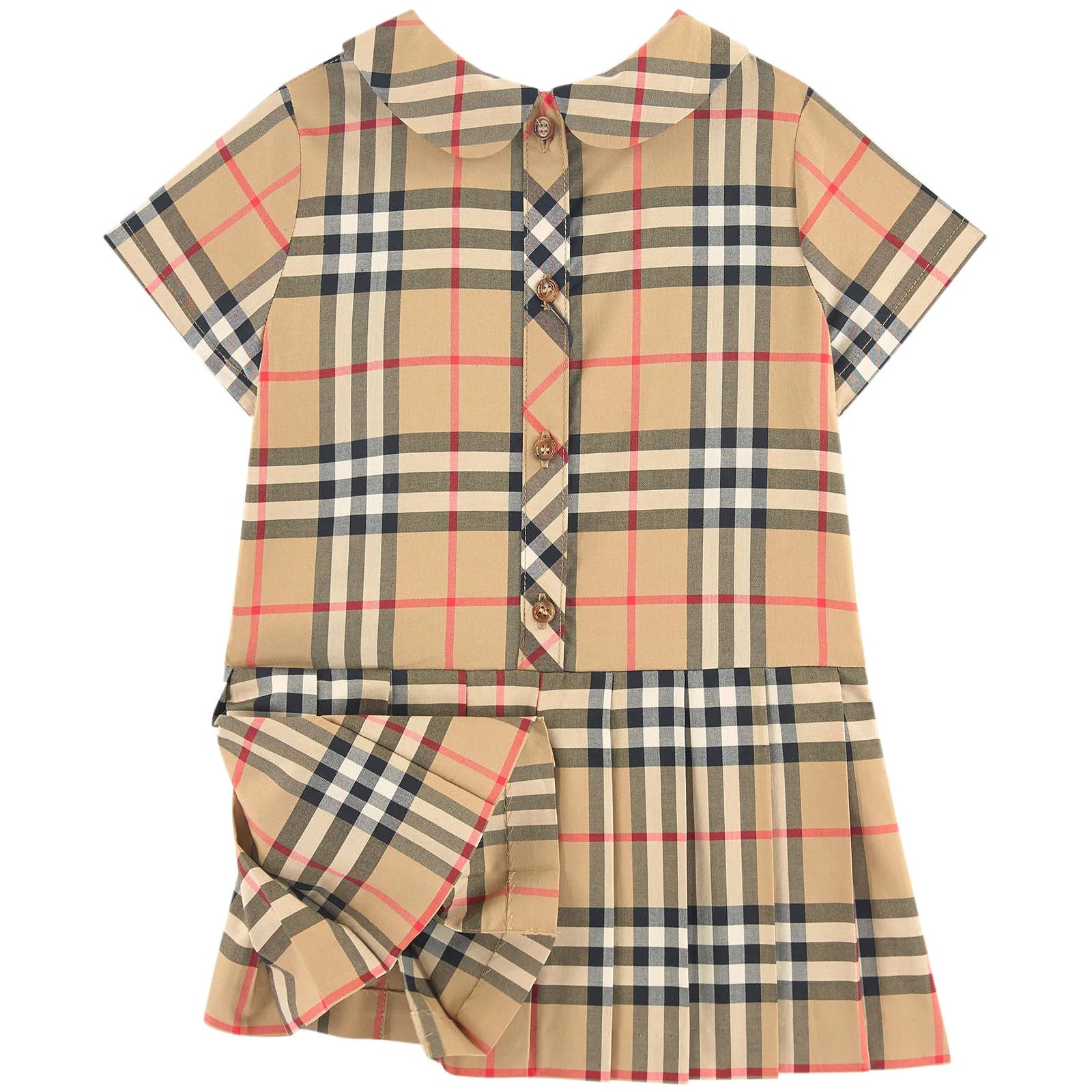 Baby Girls Archive Beige Cotton Dress