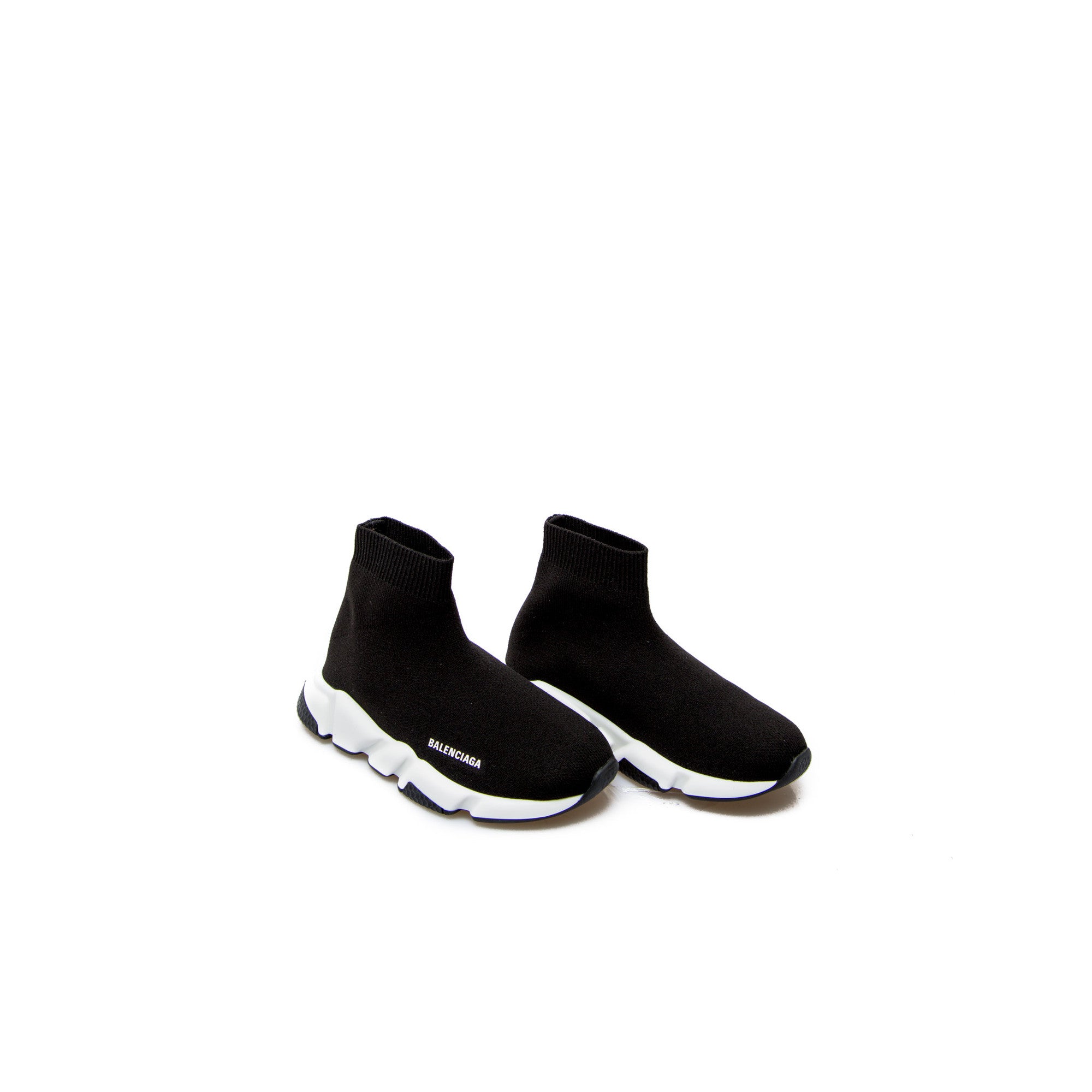 Boys & Girls Black Logo Sneakers