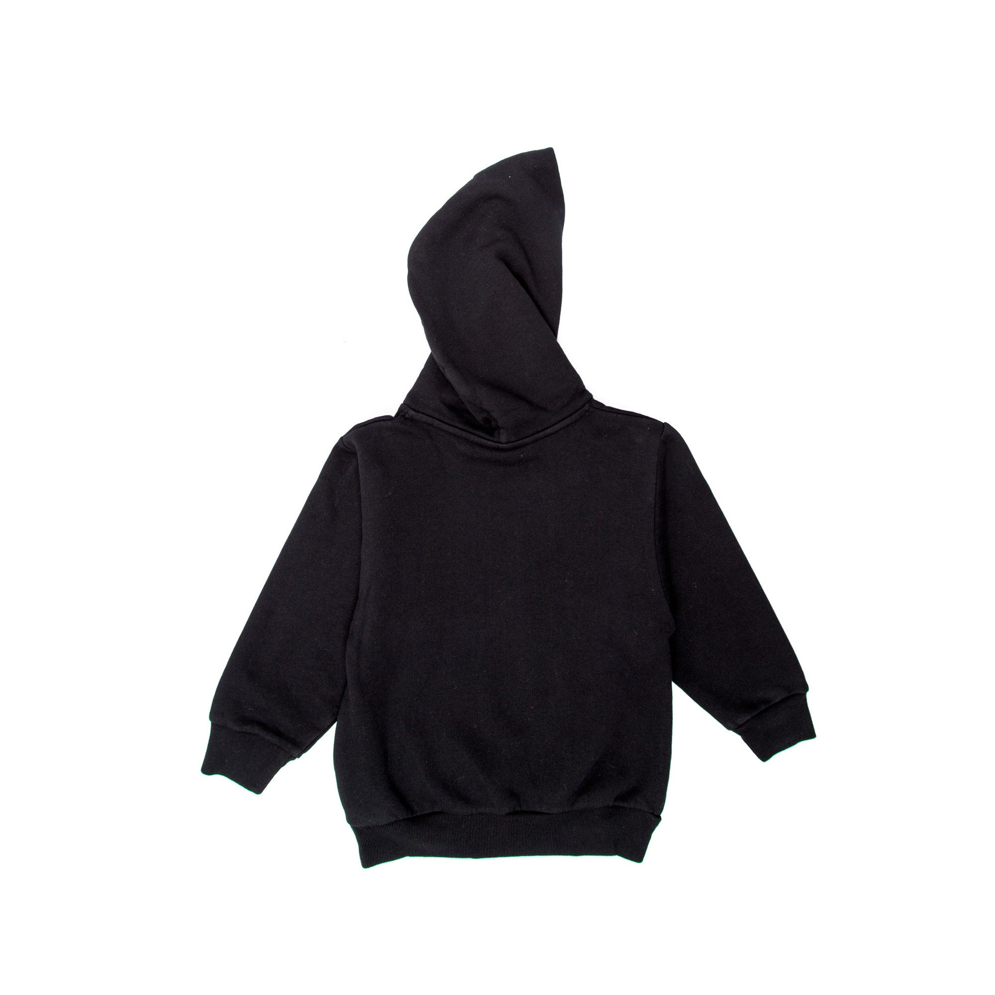 Boys & Girls Black Logo Cotton Hoodie