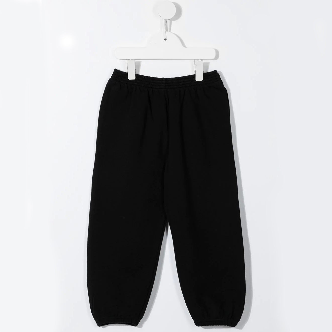 Boys & Girls Black Logo Cotton Trousers