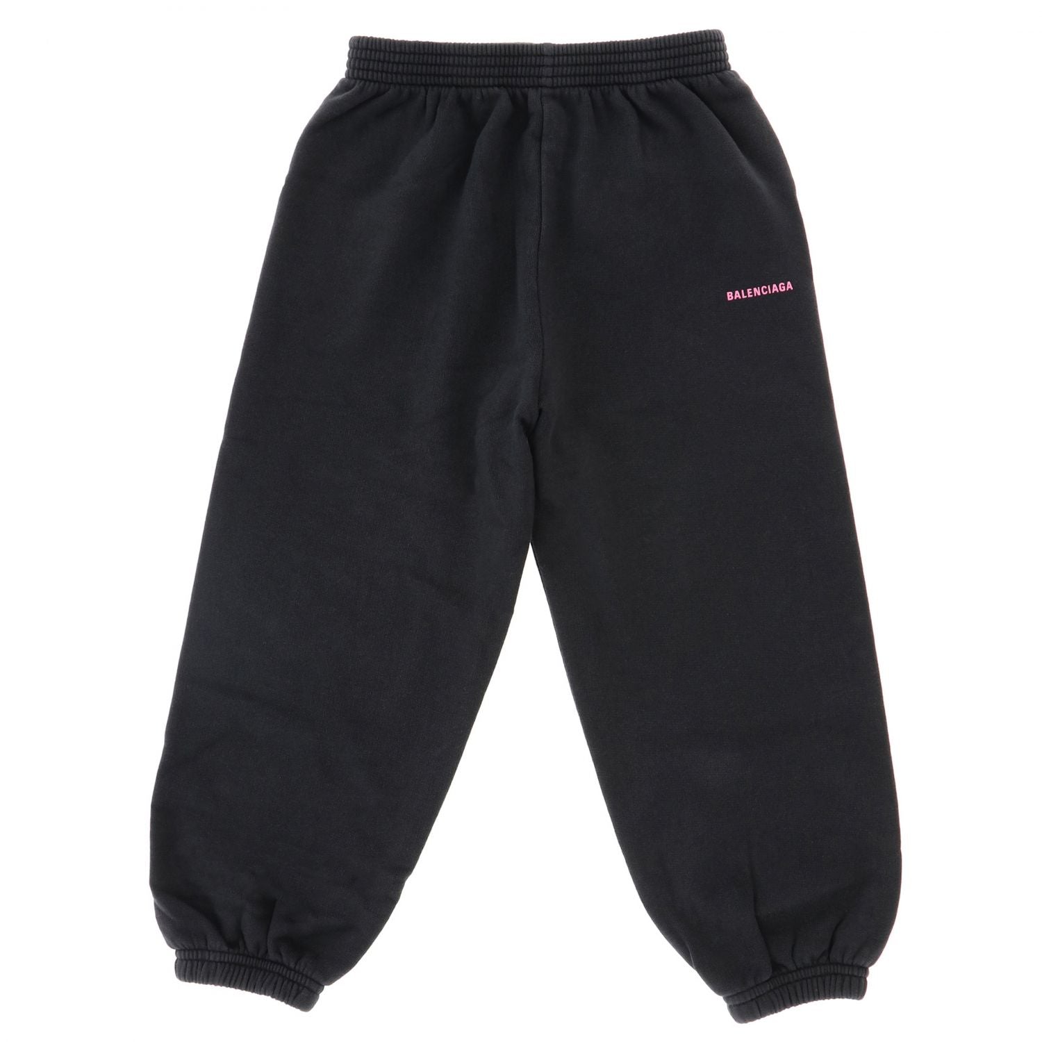 Boys & Girls Black Cotton Trousers